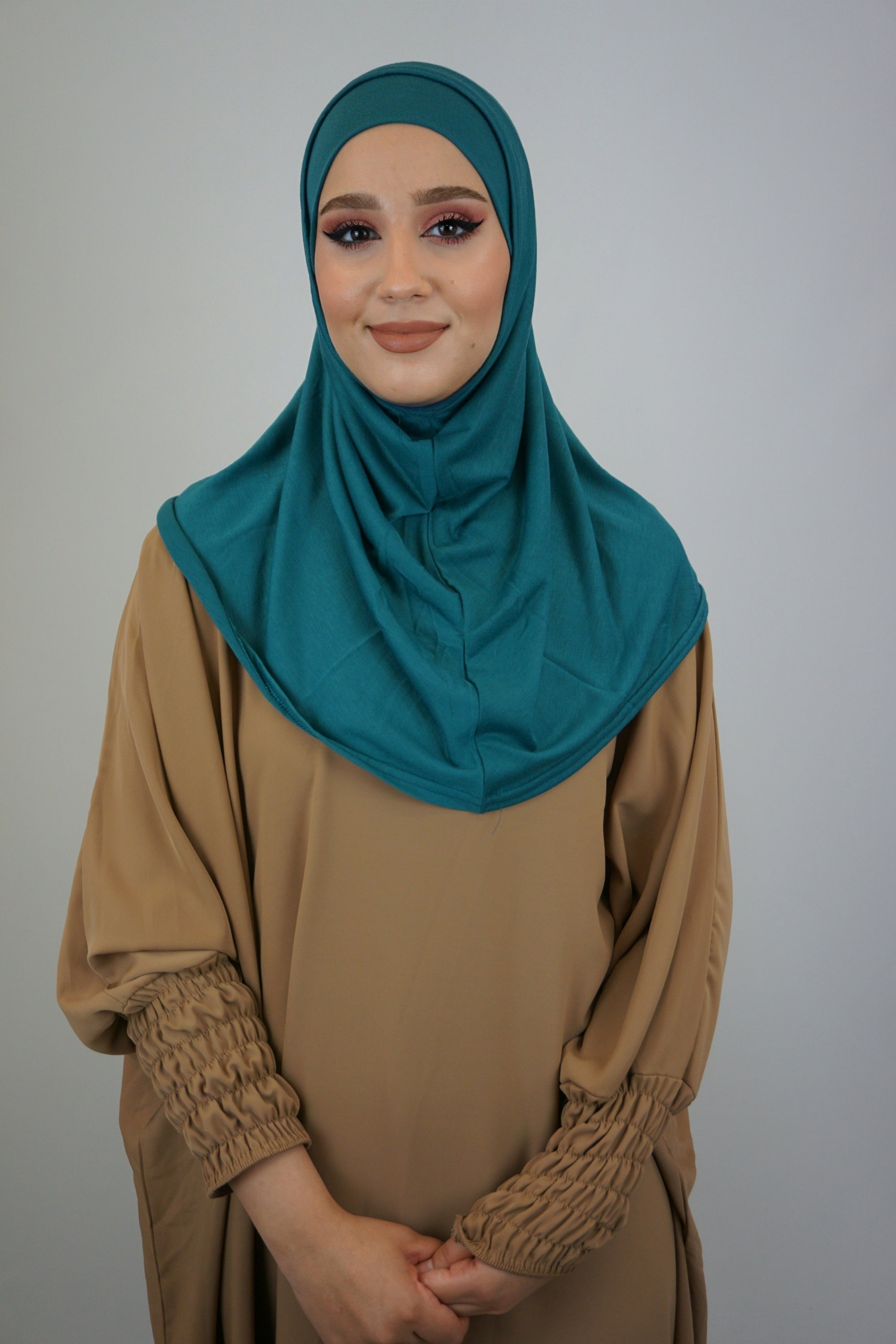 Jersey FertigHijab Zwei-Teiler Blautürkis