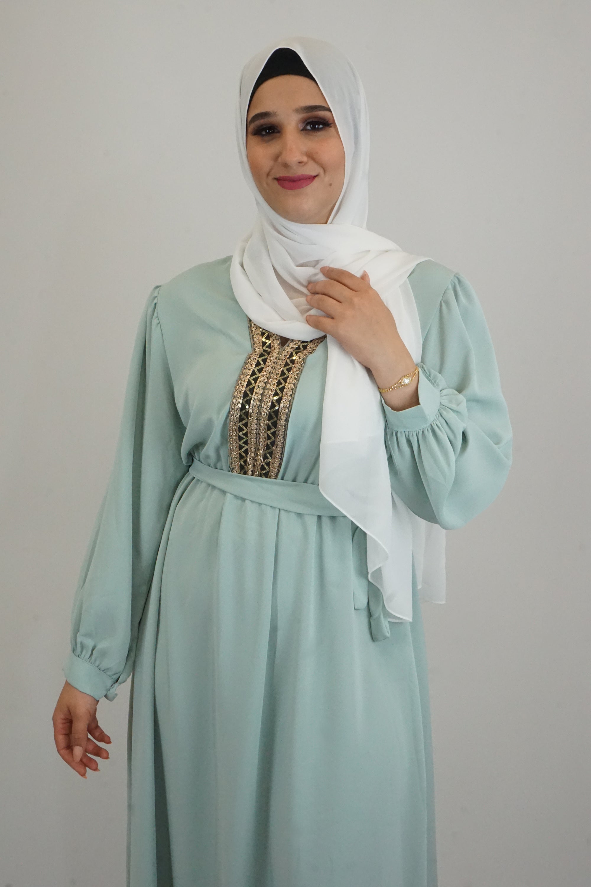 Kleid Hiba Türkis