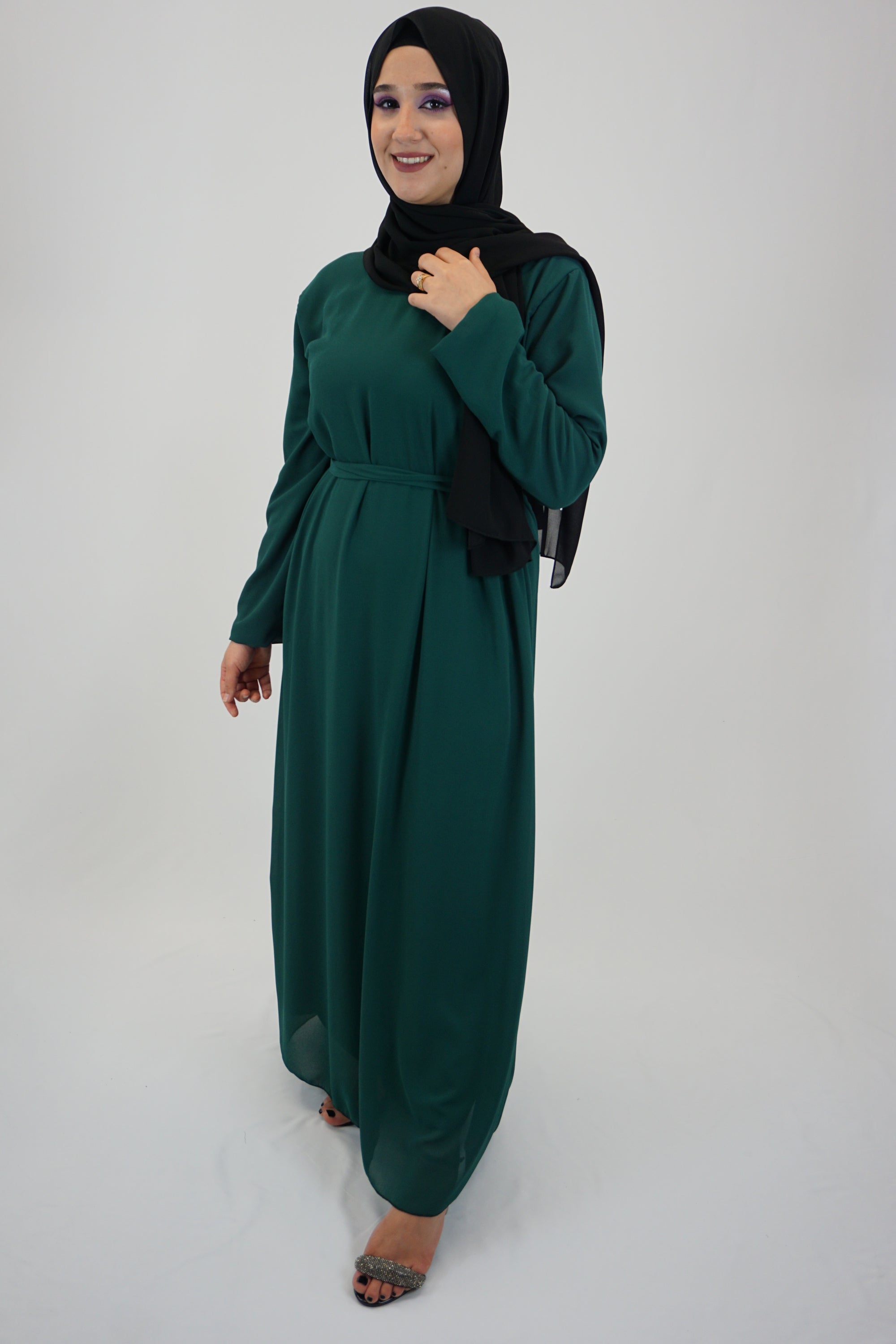 Kleid Eshaal Dunkelgrün