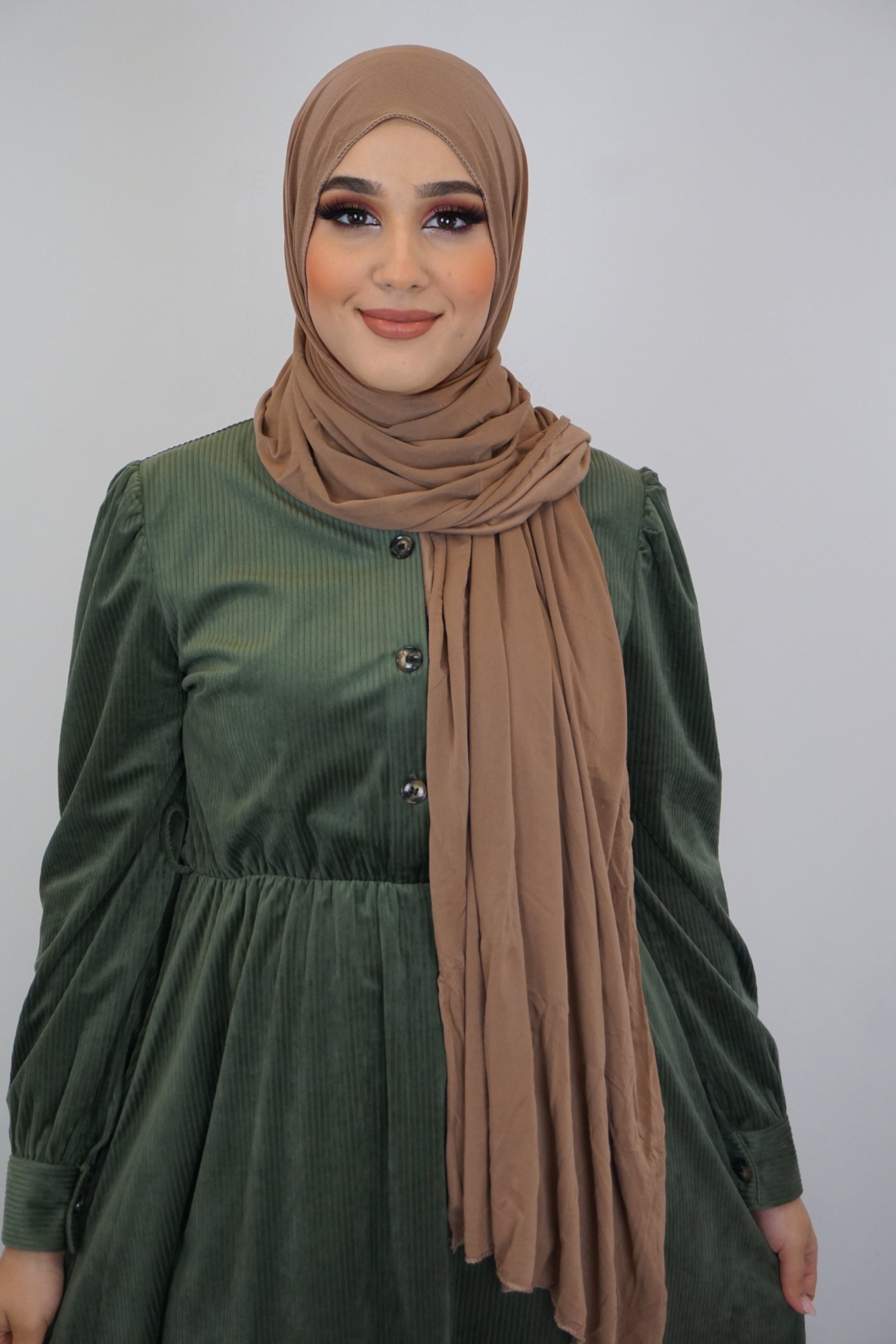 Jersey Hijab Fiza Dunkelorange