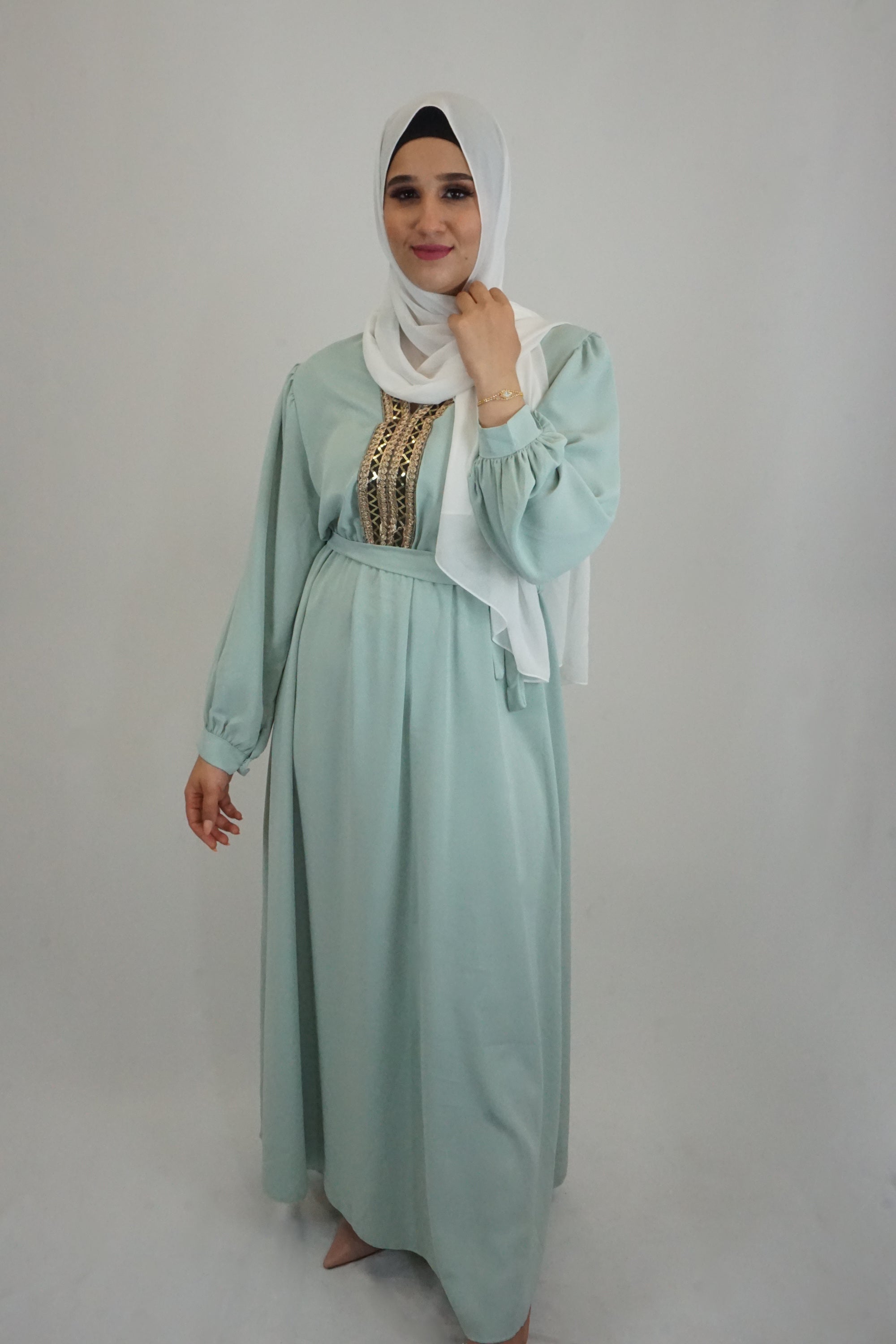 Kleid Hiba Türkis