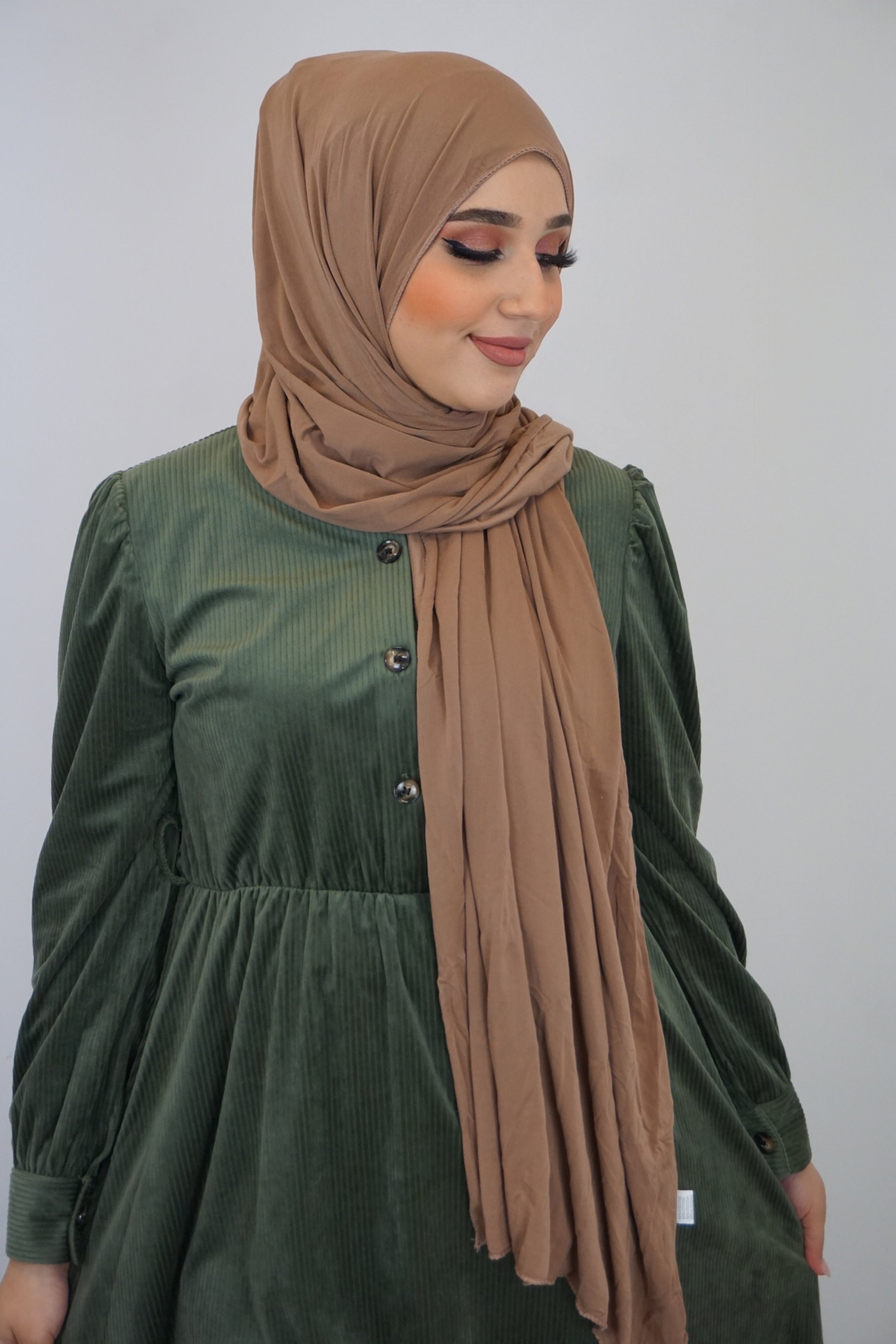 Jersey Hijab Fiza Dunkelorange