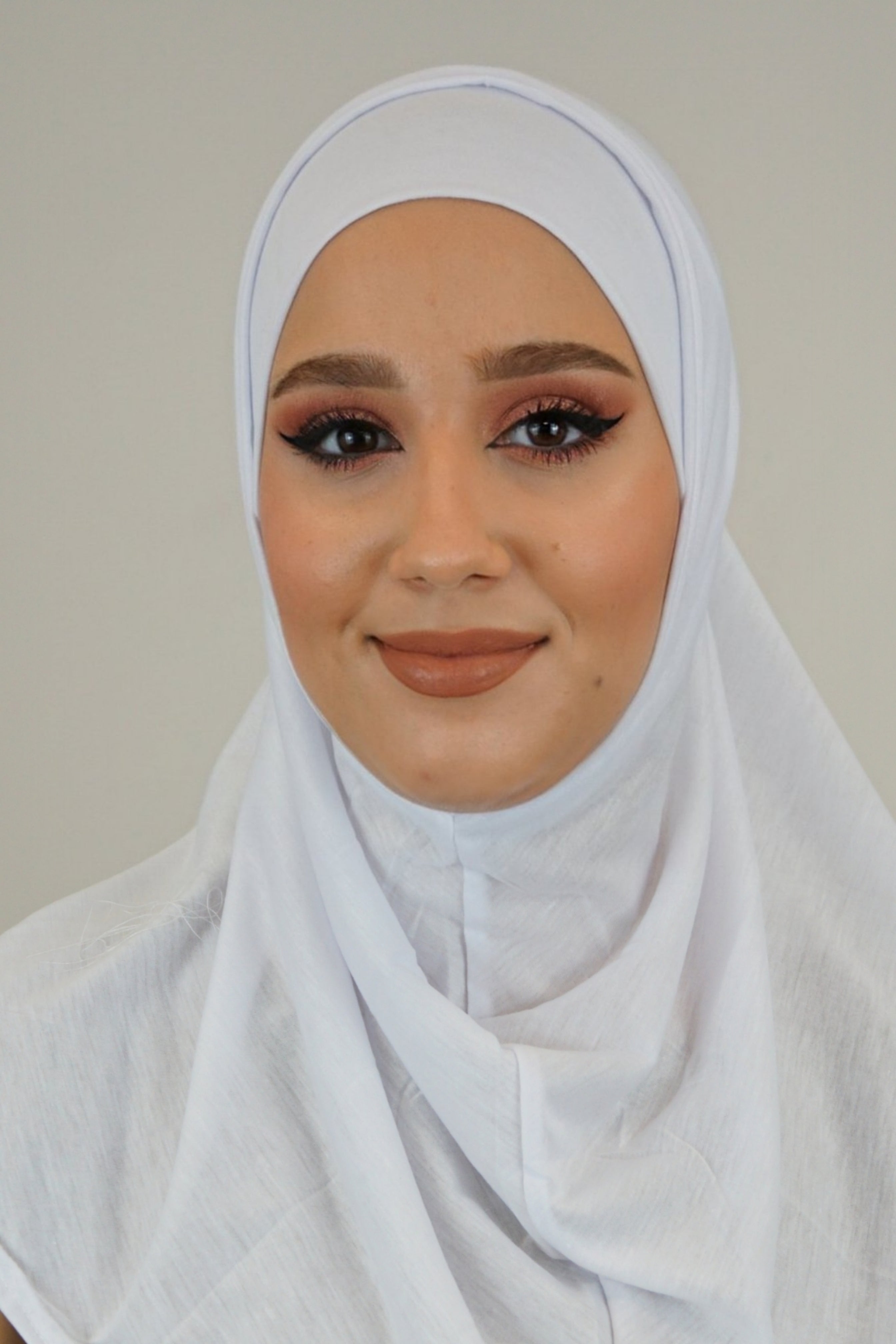 Jersey FertigHijab Zwei-Teiler Weiß