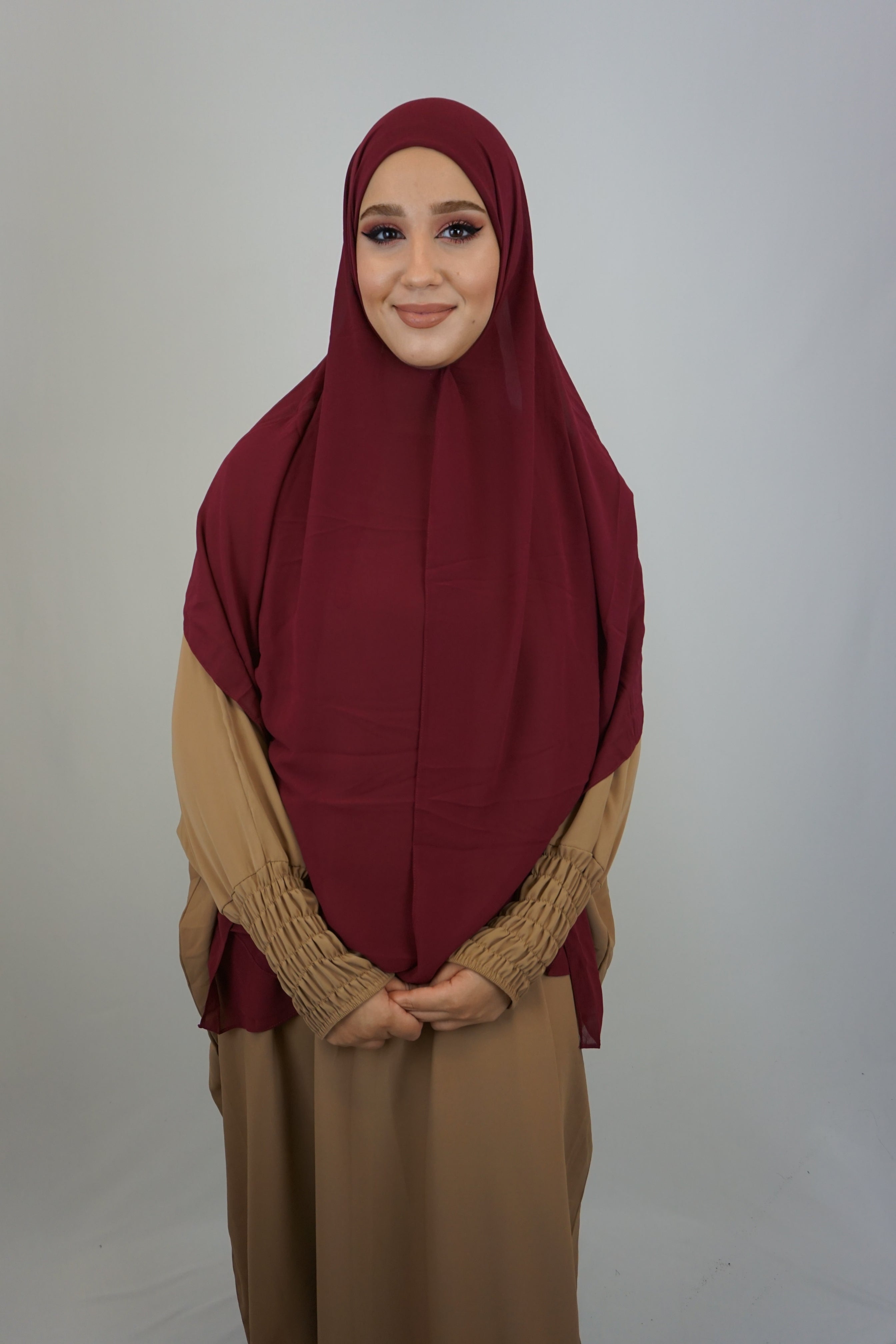 Chiffon FertigHijab Bordeaux