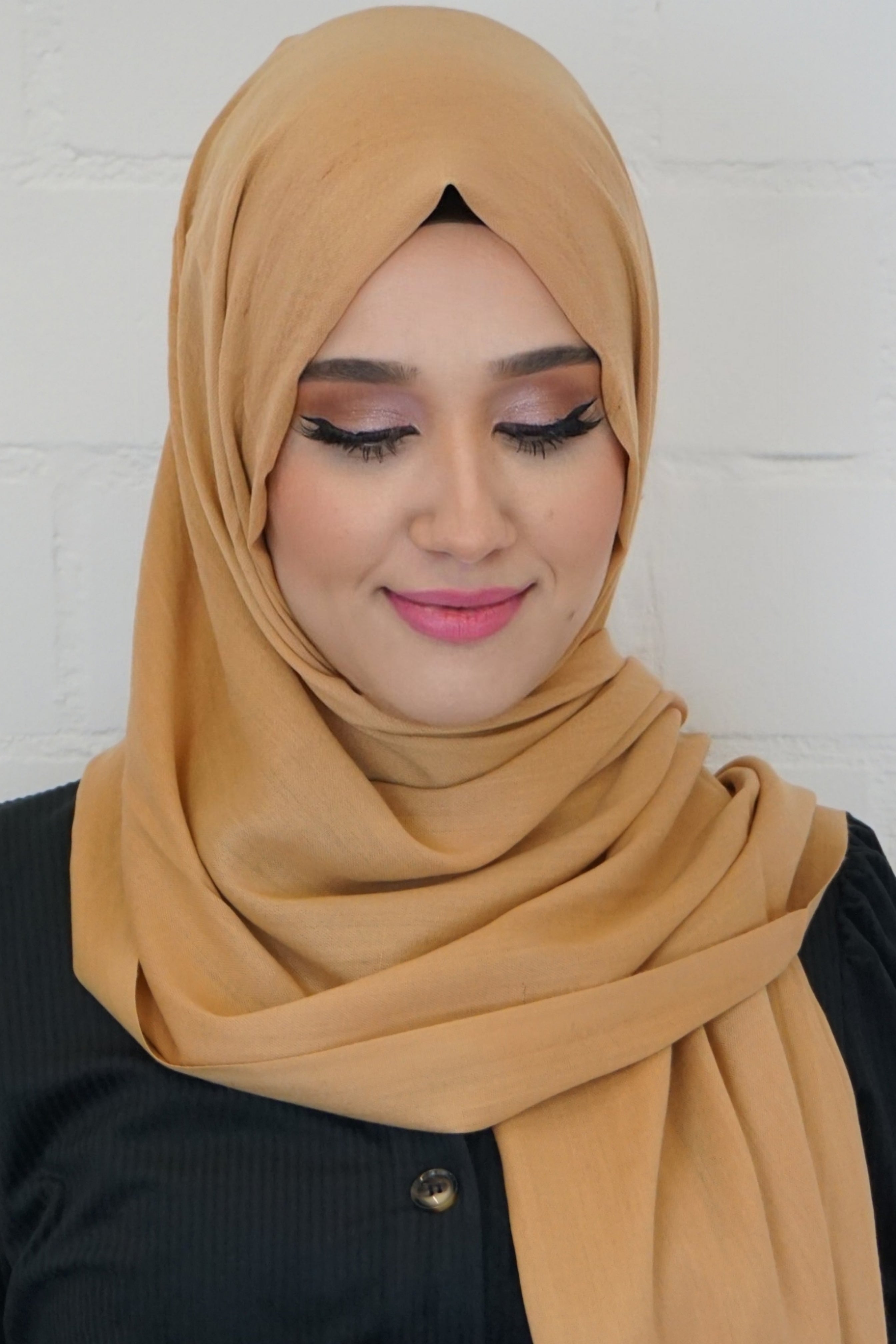 Baumwoll Hijab Almaz Camel