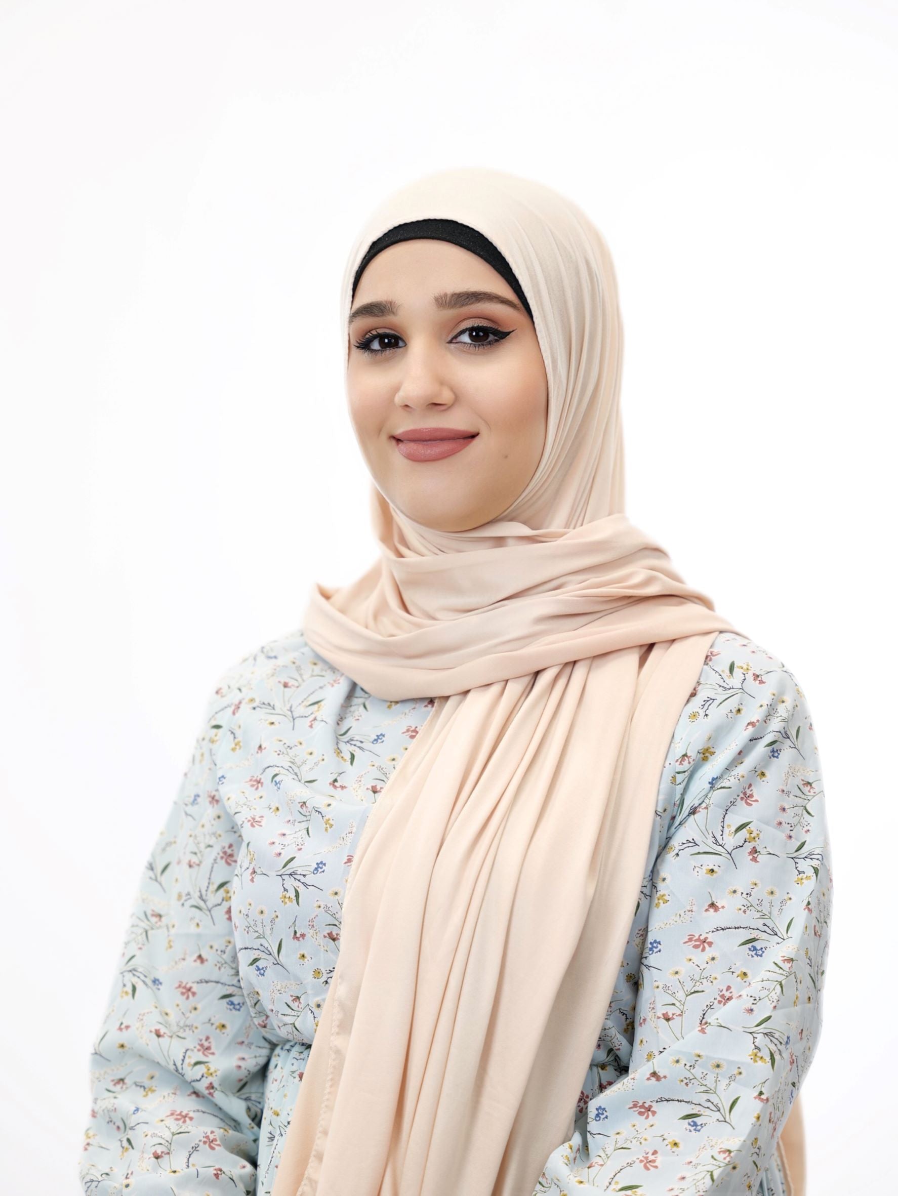 Jersey Hijab Fiza Pfirsich