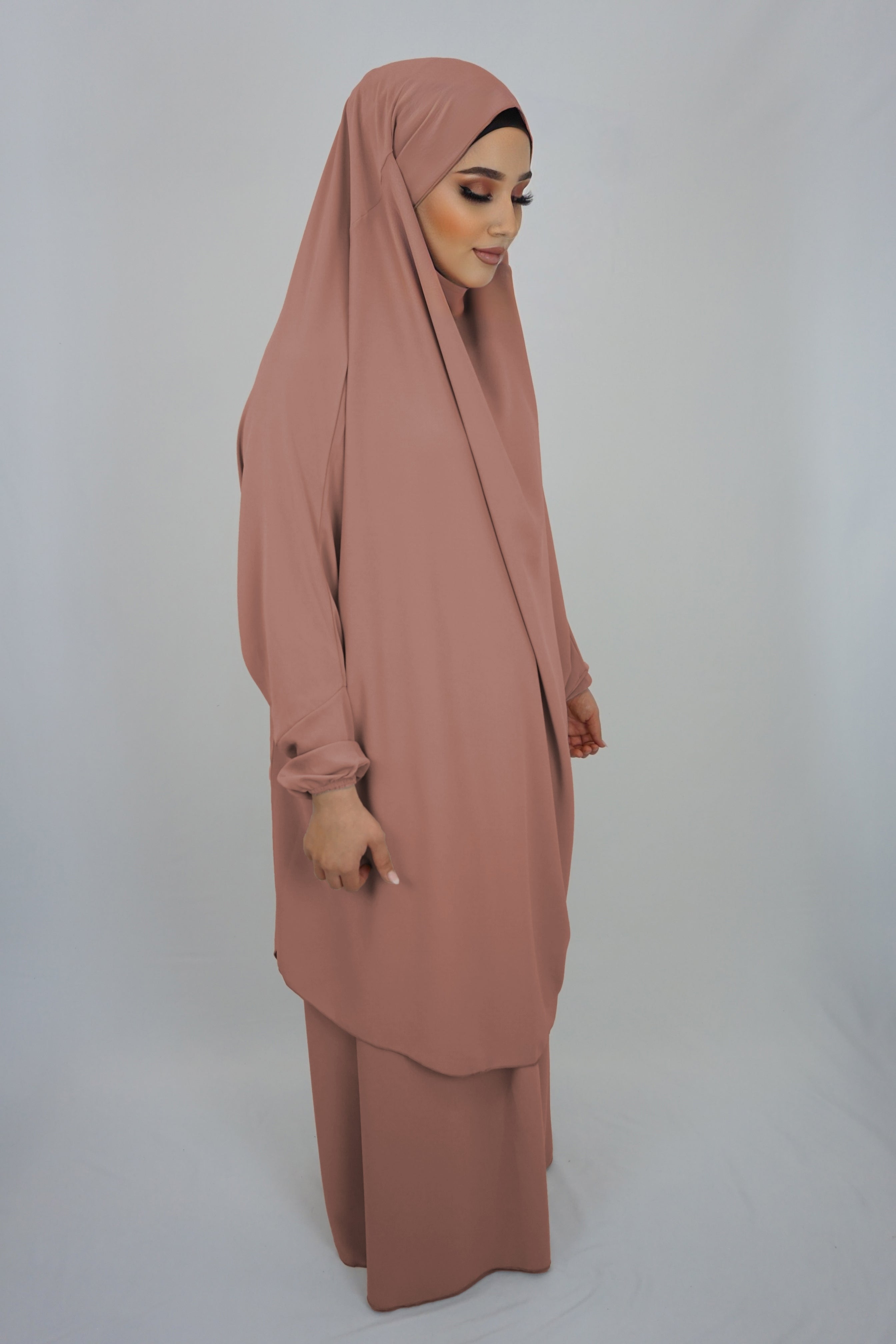 Jilbab Farheena Dark-Blush