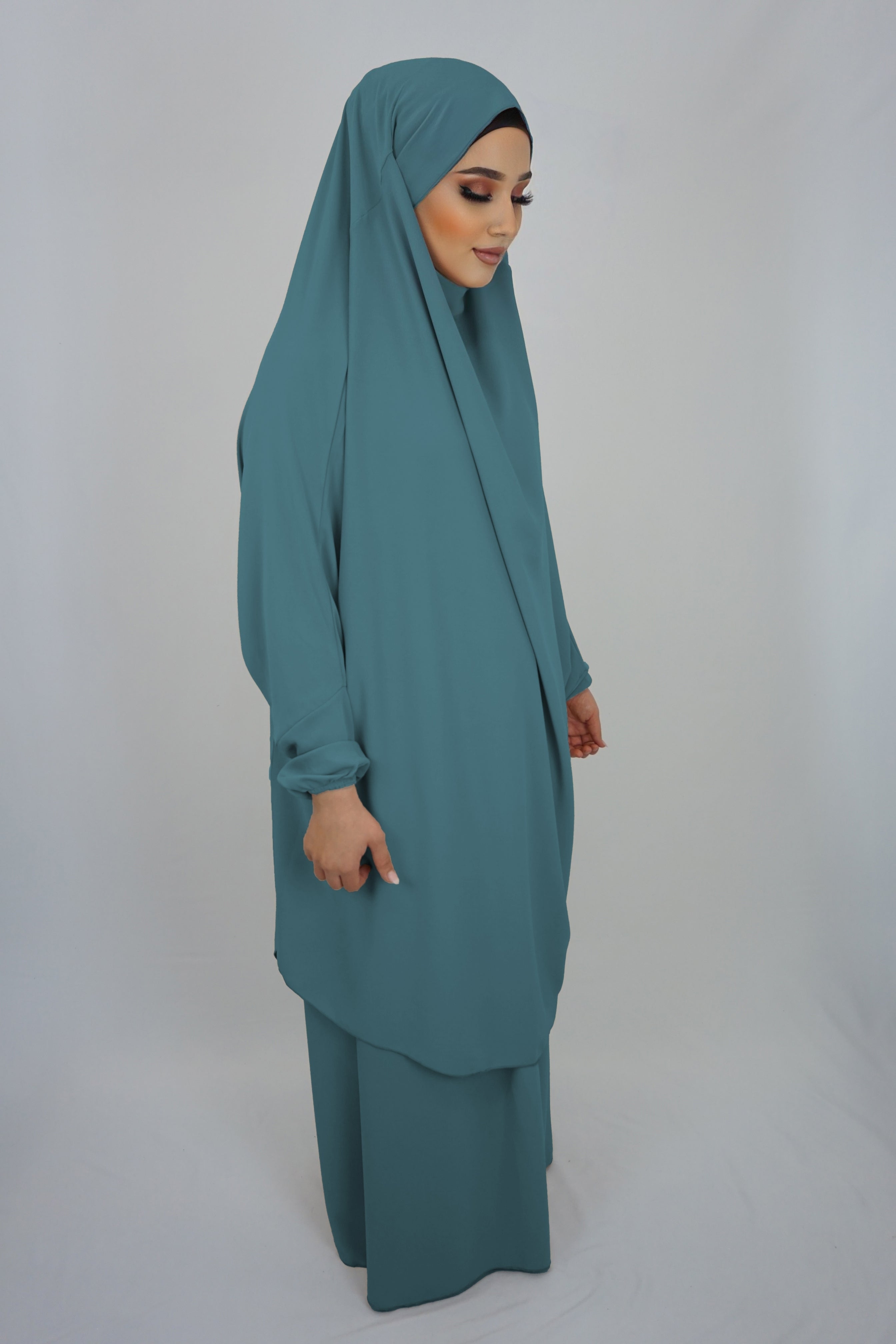 Jilbab Farheena Ozeangrünblau
