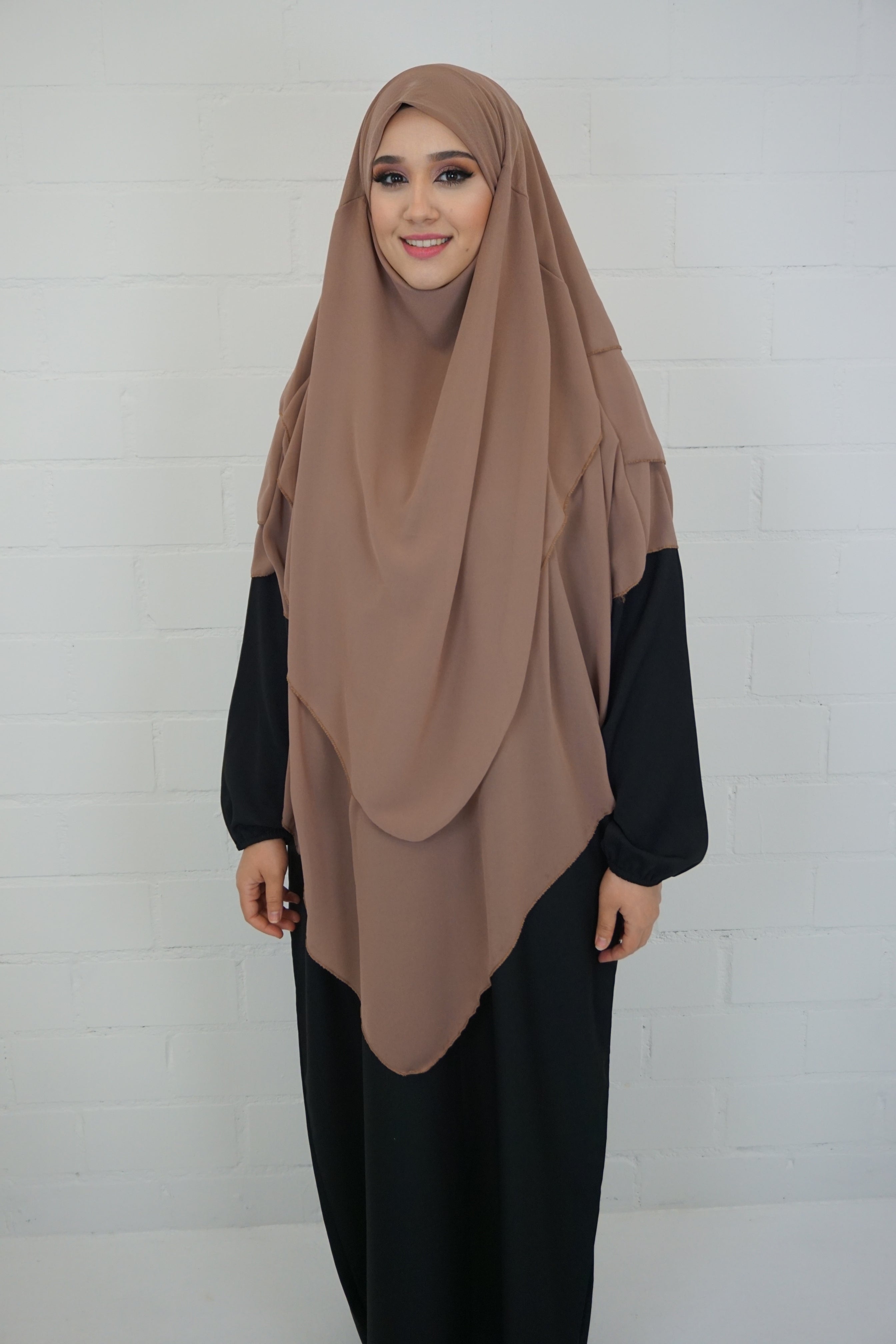 Khimar 3-lagig Karamell