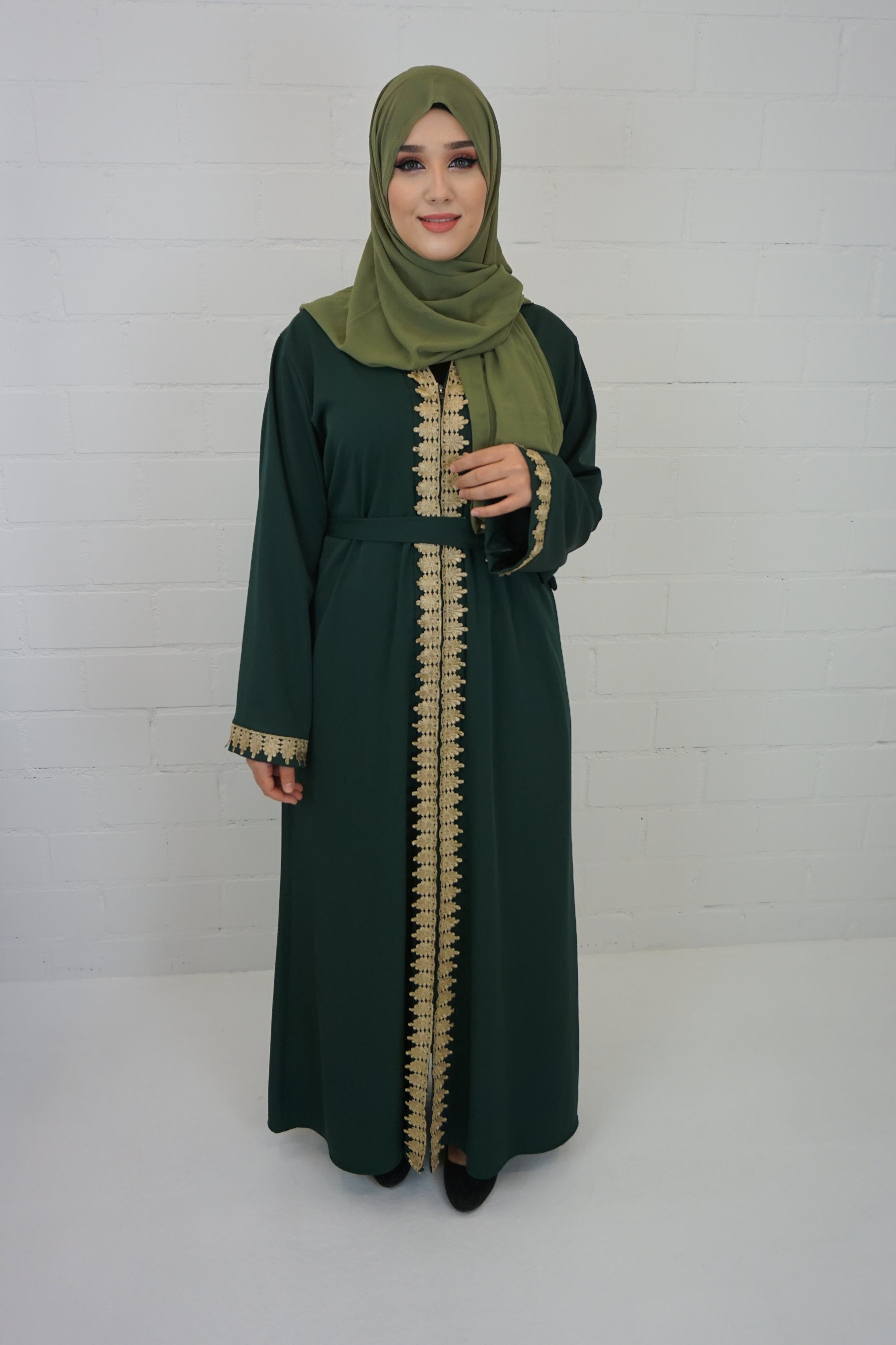 Abaya Faheema Smaragdgrün