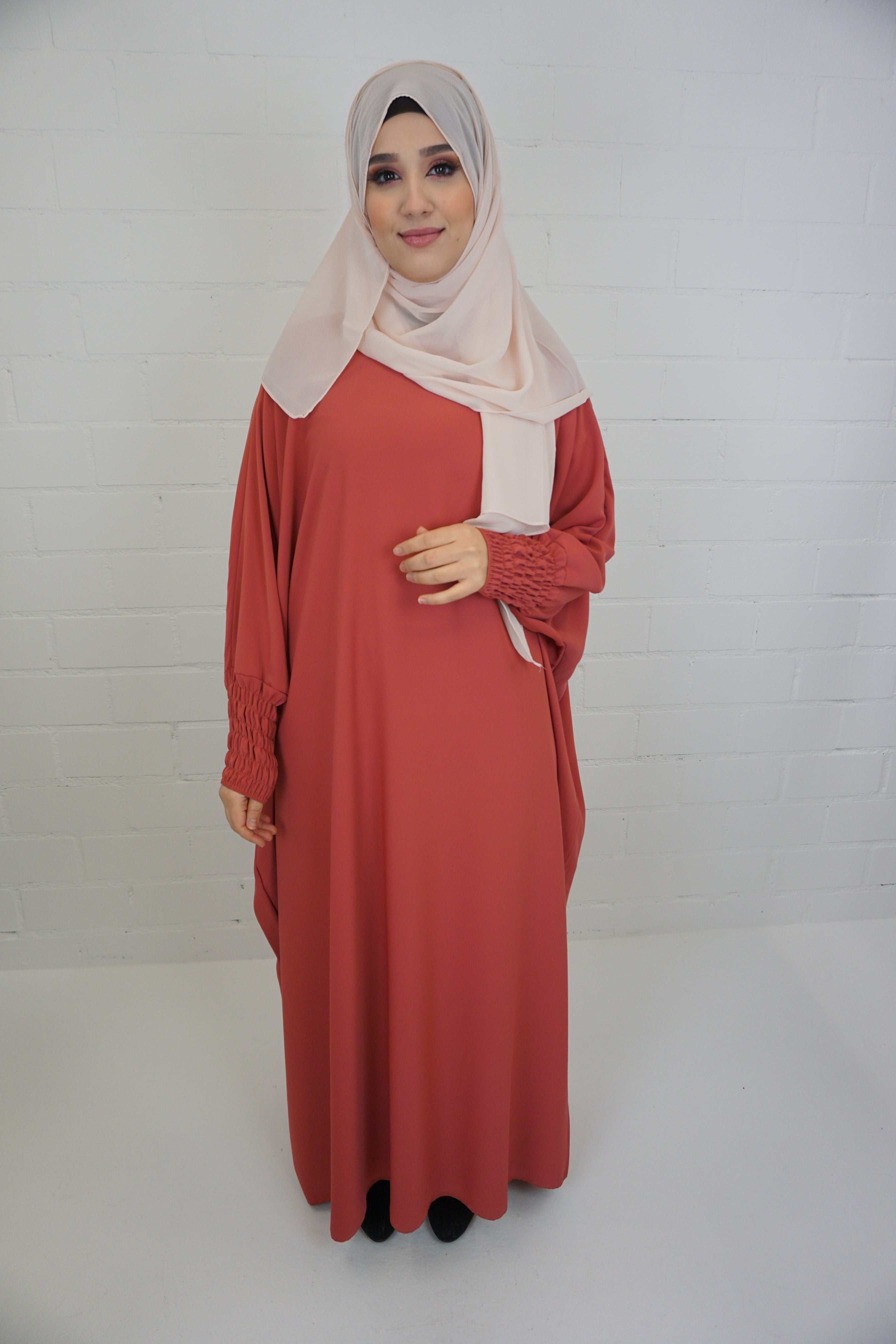 Jilbab Kleid Amaya Karottenrot
