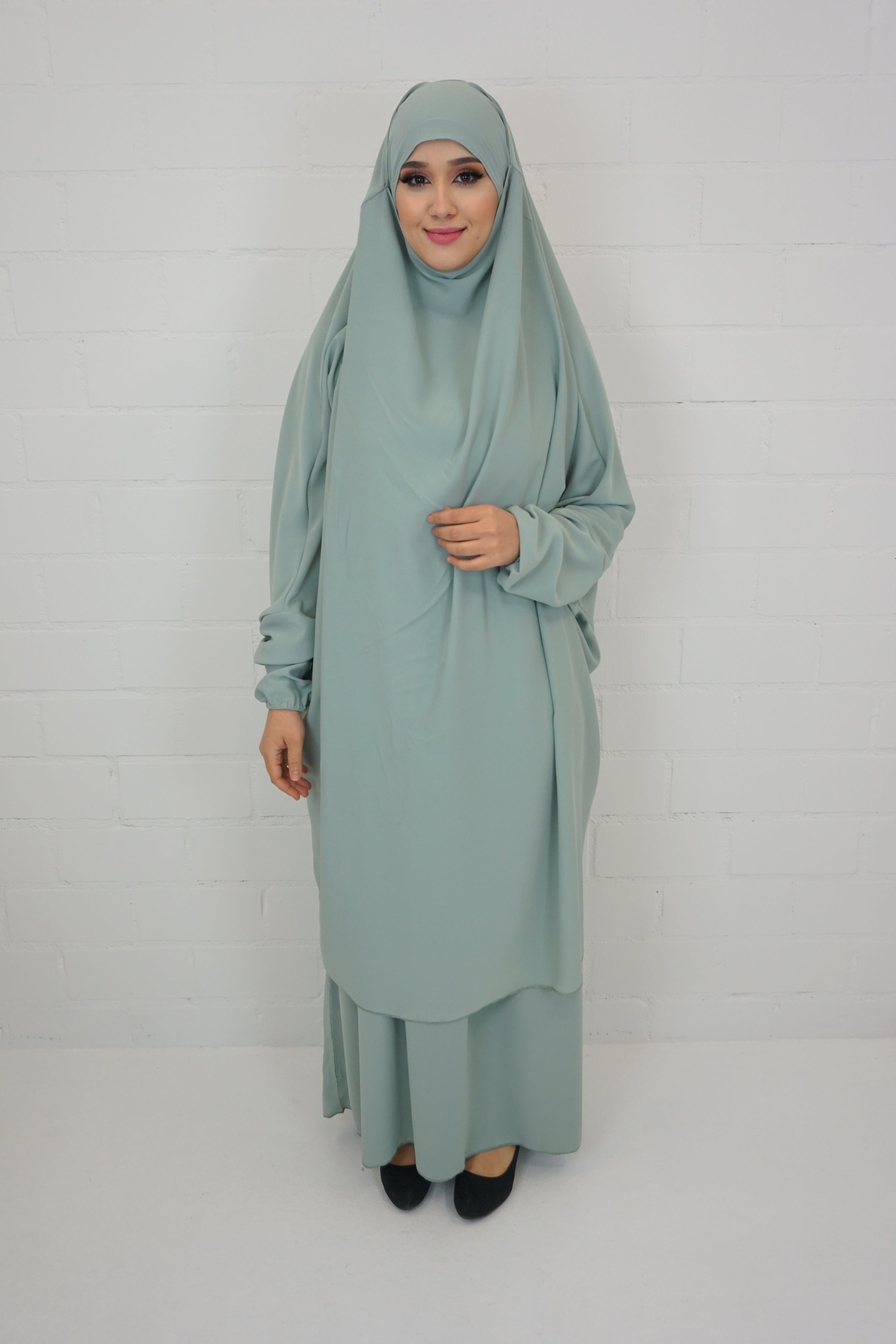 Jilbab Farheena Hell-Pistazie