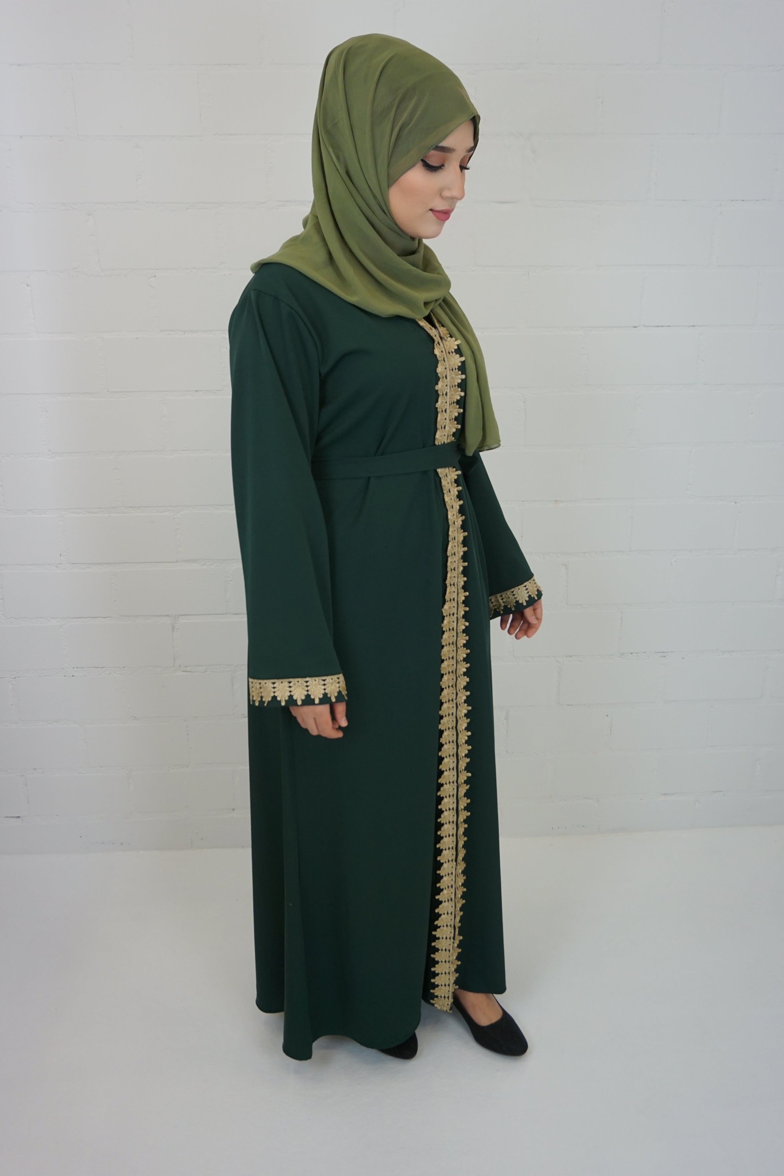 Abaya Faheema Smaragdgrün