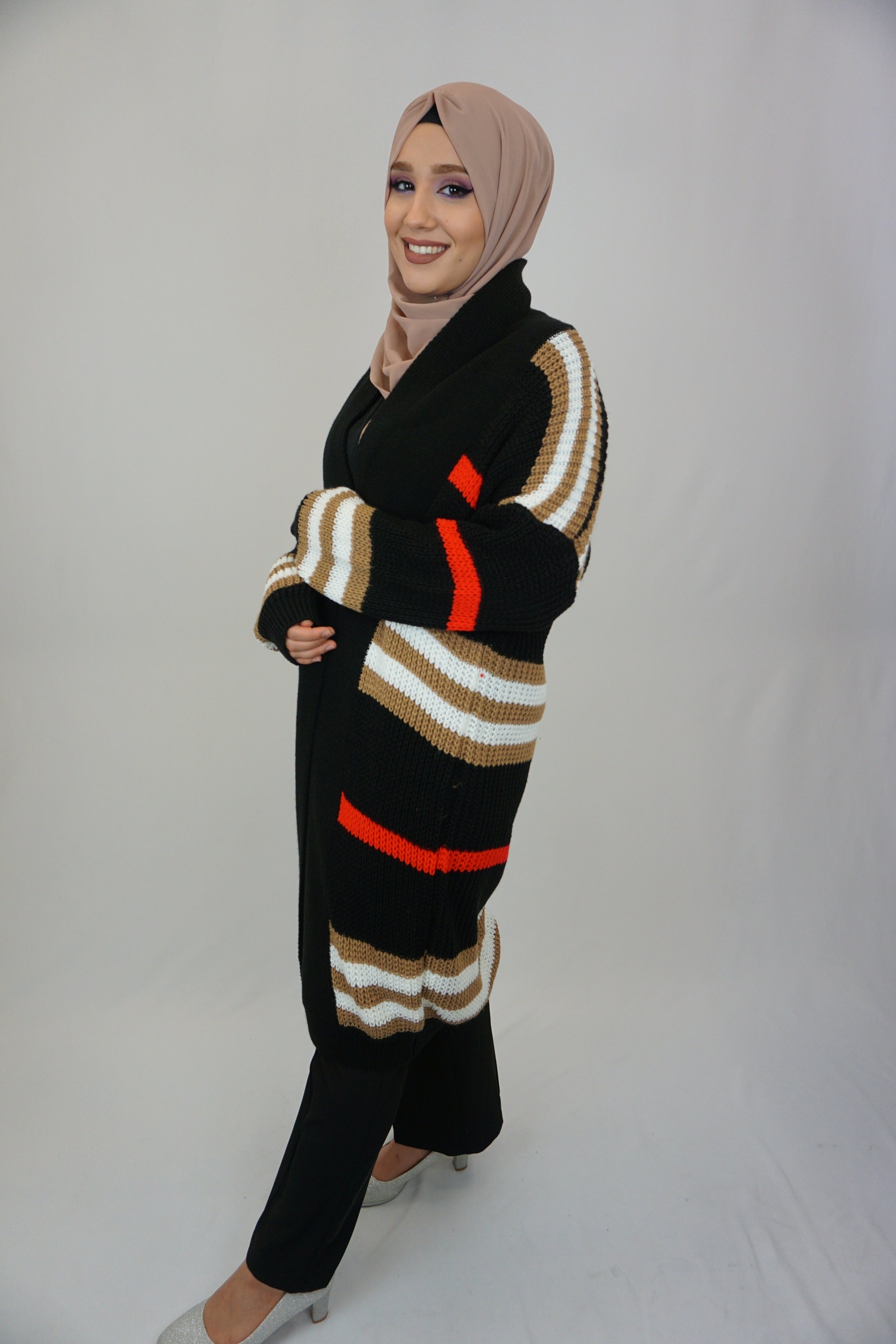 Maxi Cardigan Farzana Schwarz