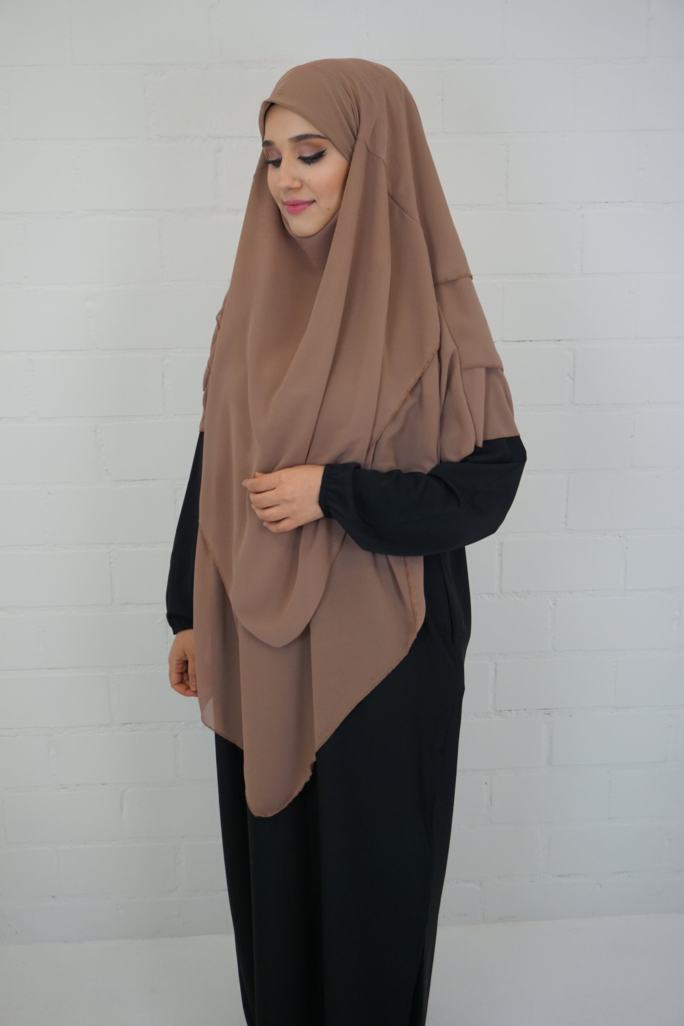 Khimar 3-lagig Karamell