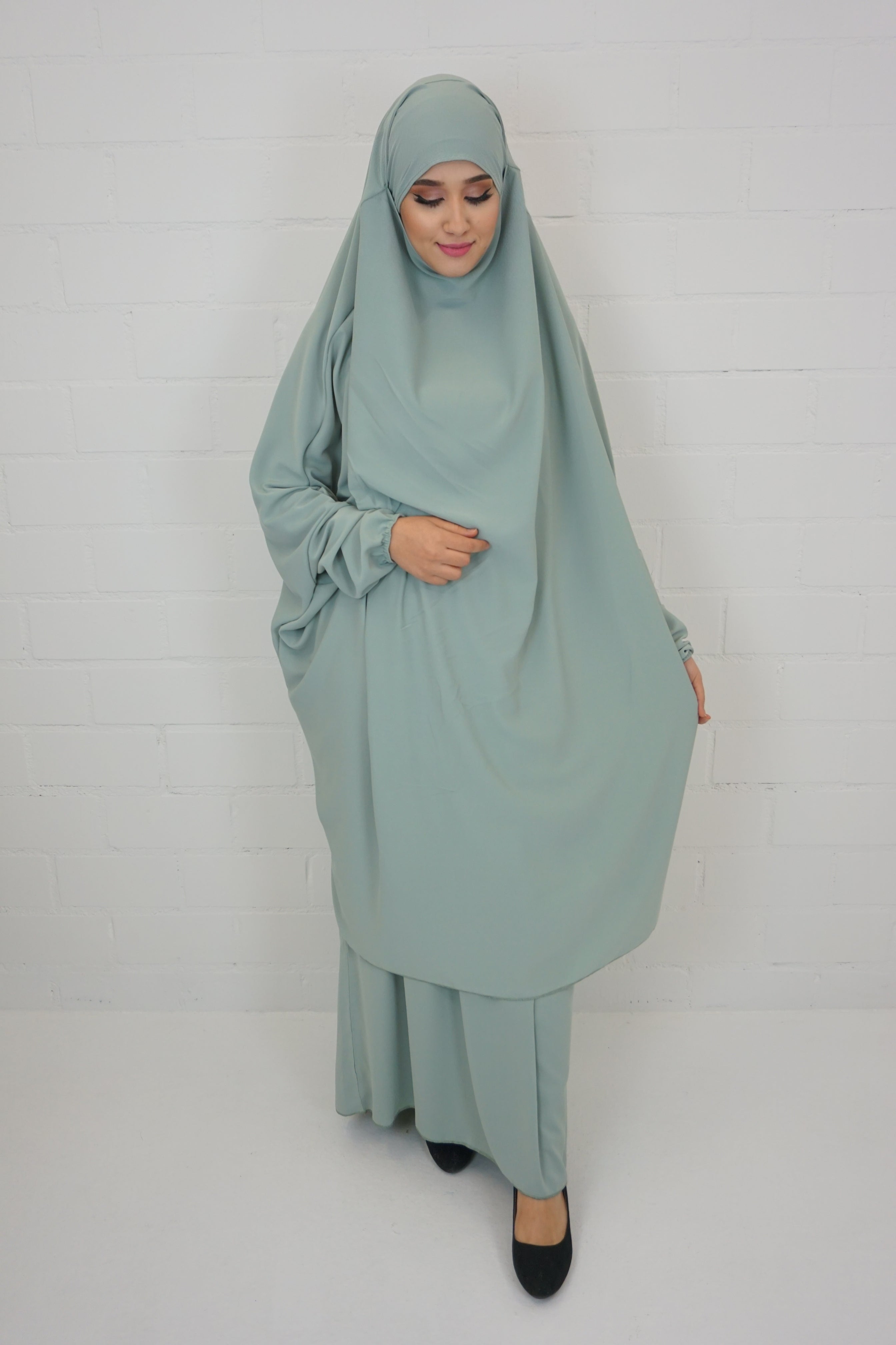 Jilbab Farheena Hell-Pistazie