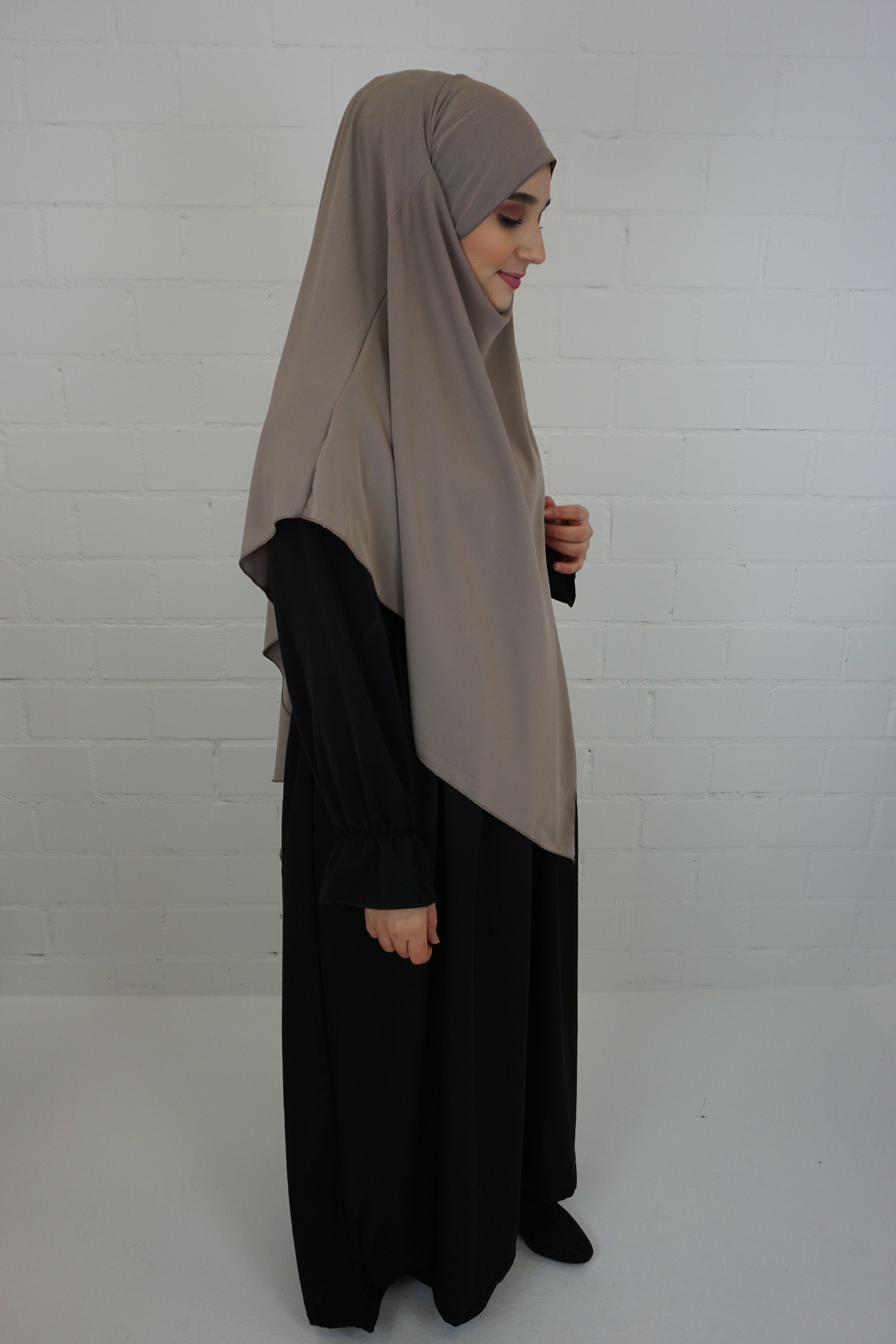 Medina Khimar 1-lagig Taupe