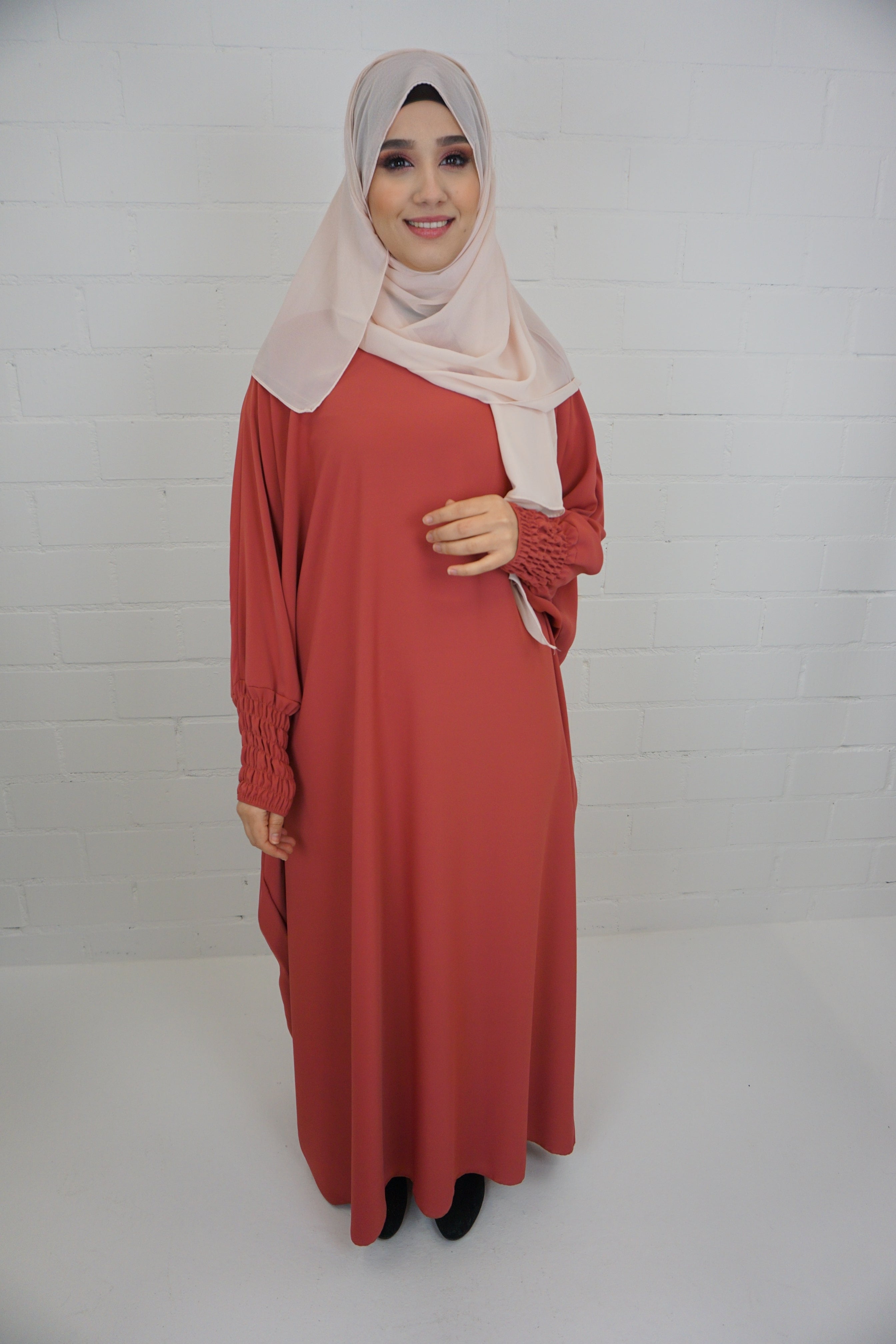 Jilbab Kleid Amaya Karottenrot