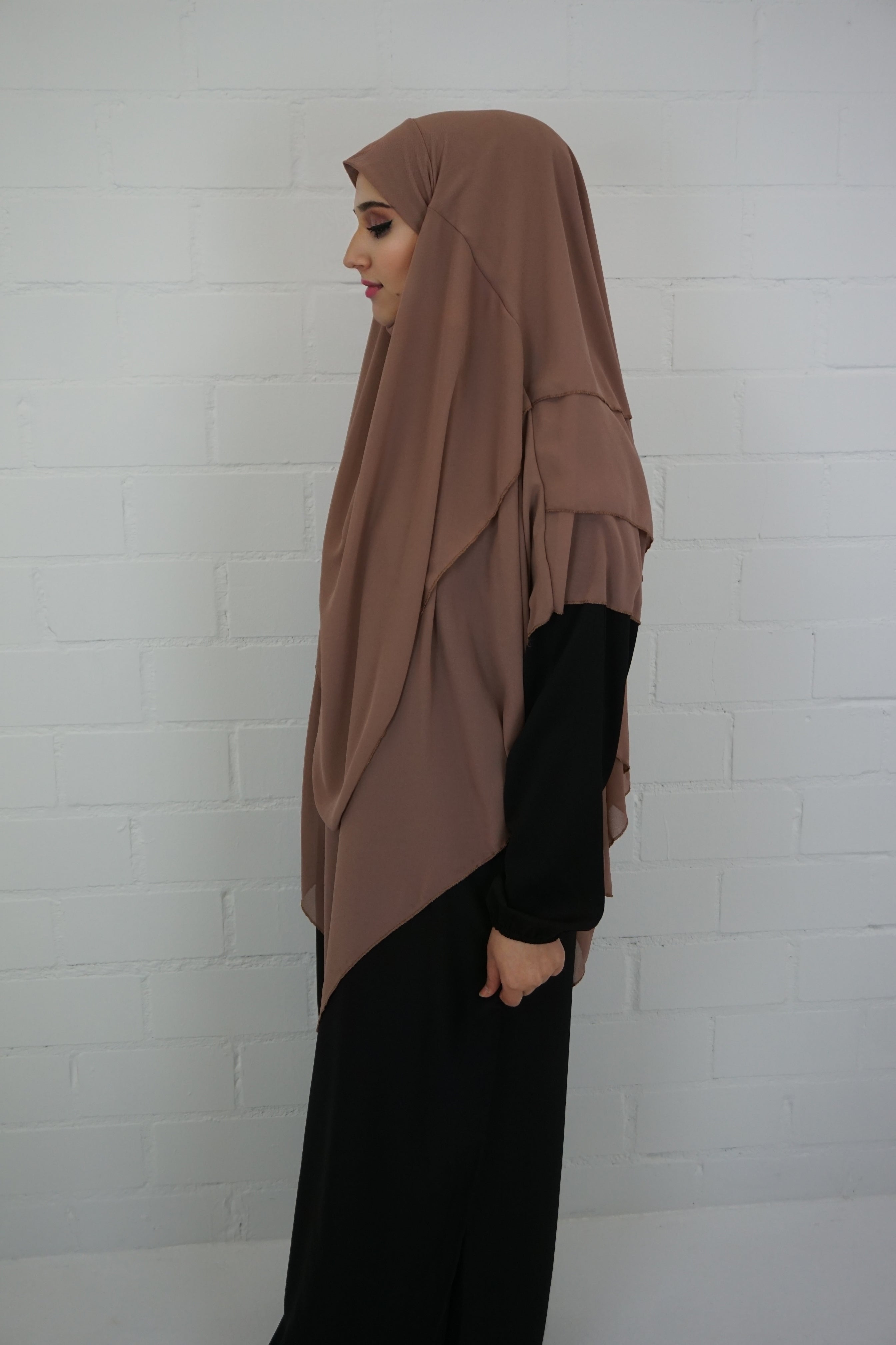 Khimar 3-lagig Karamell