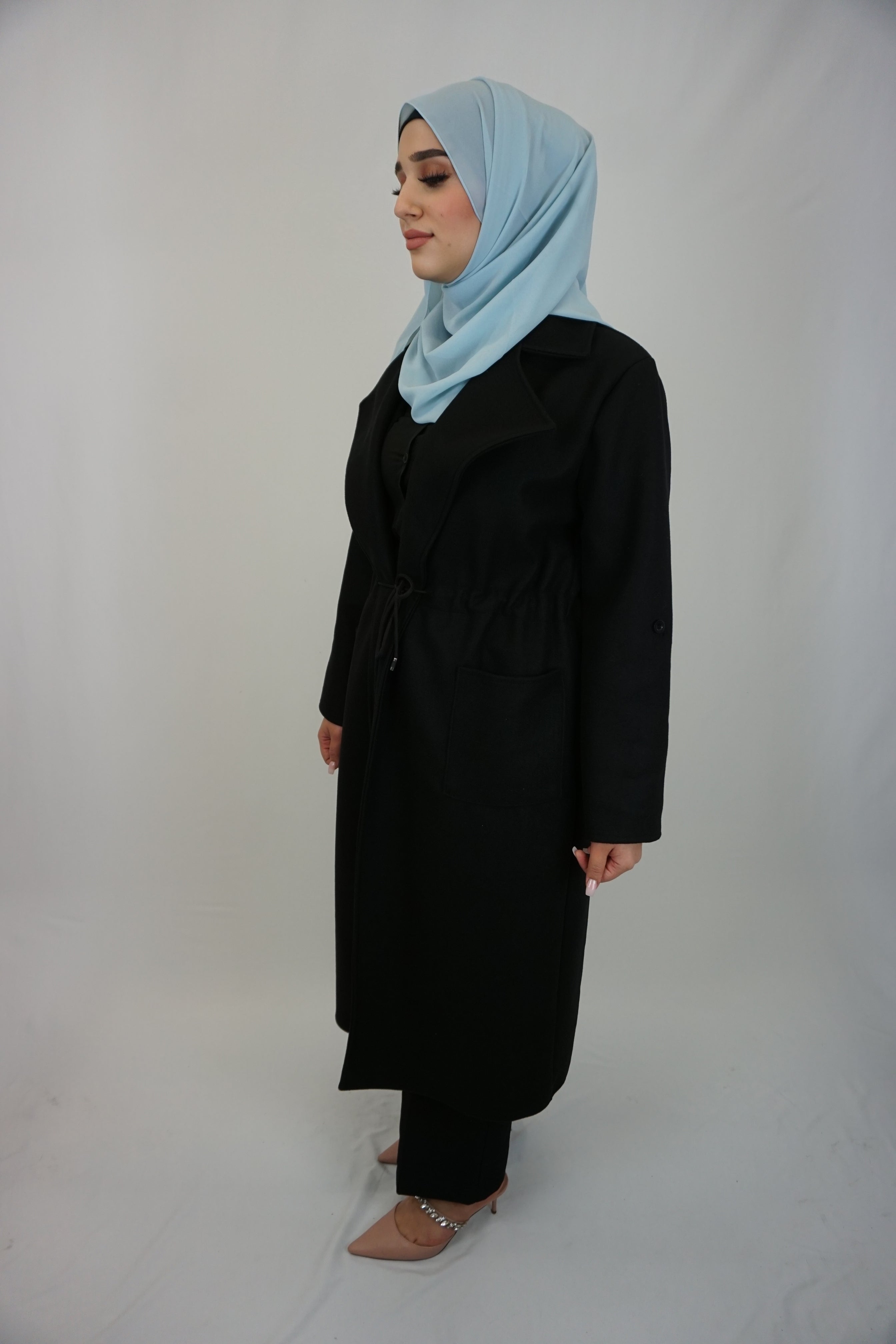 Mantel-Cardigan Fakhra Schwarz