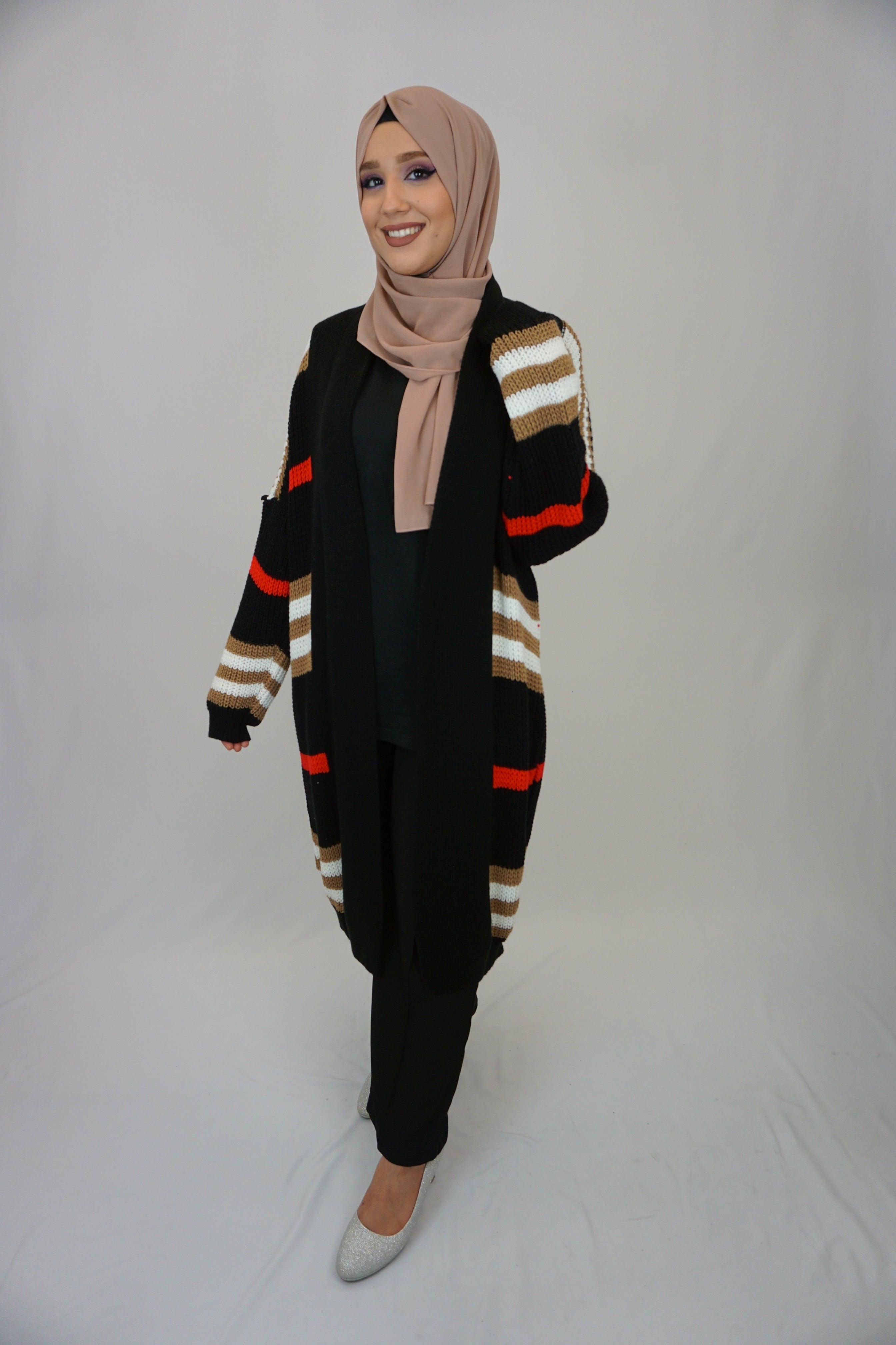 Maxi Cardigan Farzana Schwarz