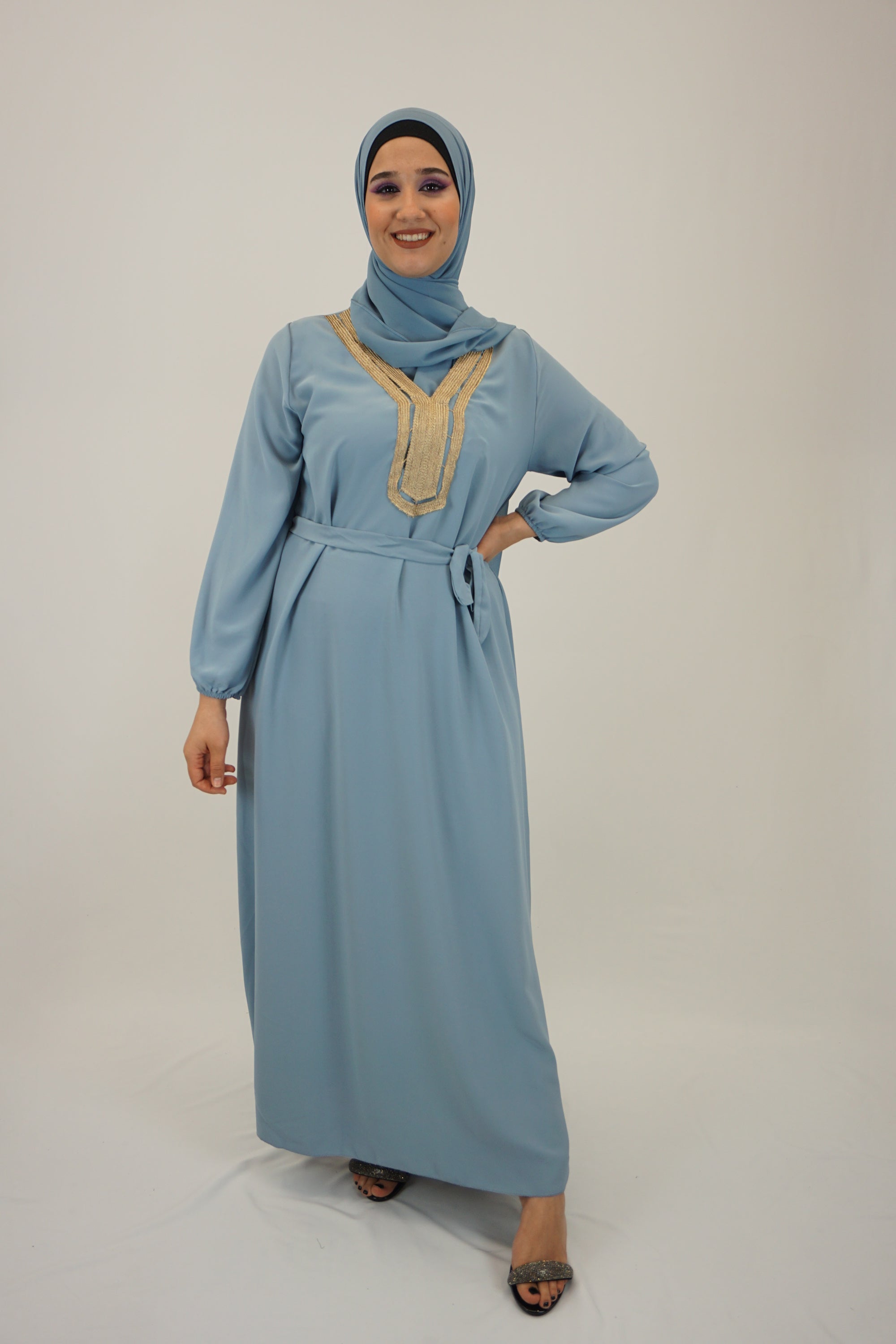 Kleid Faiza Hellblau