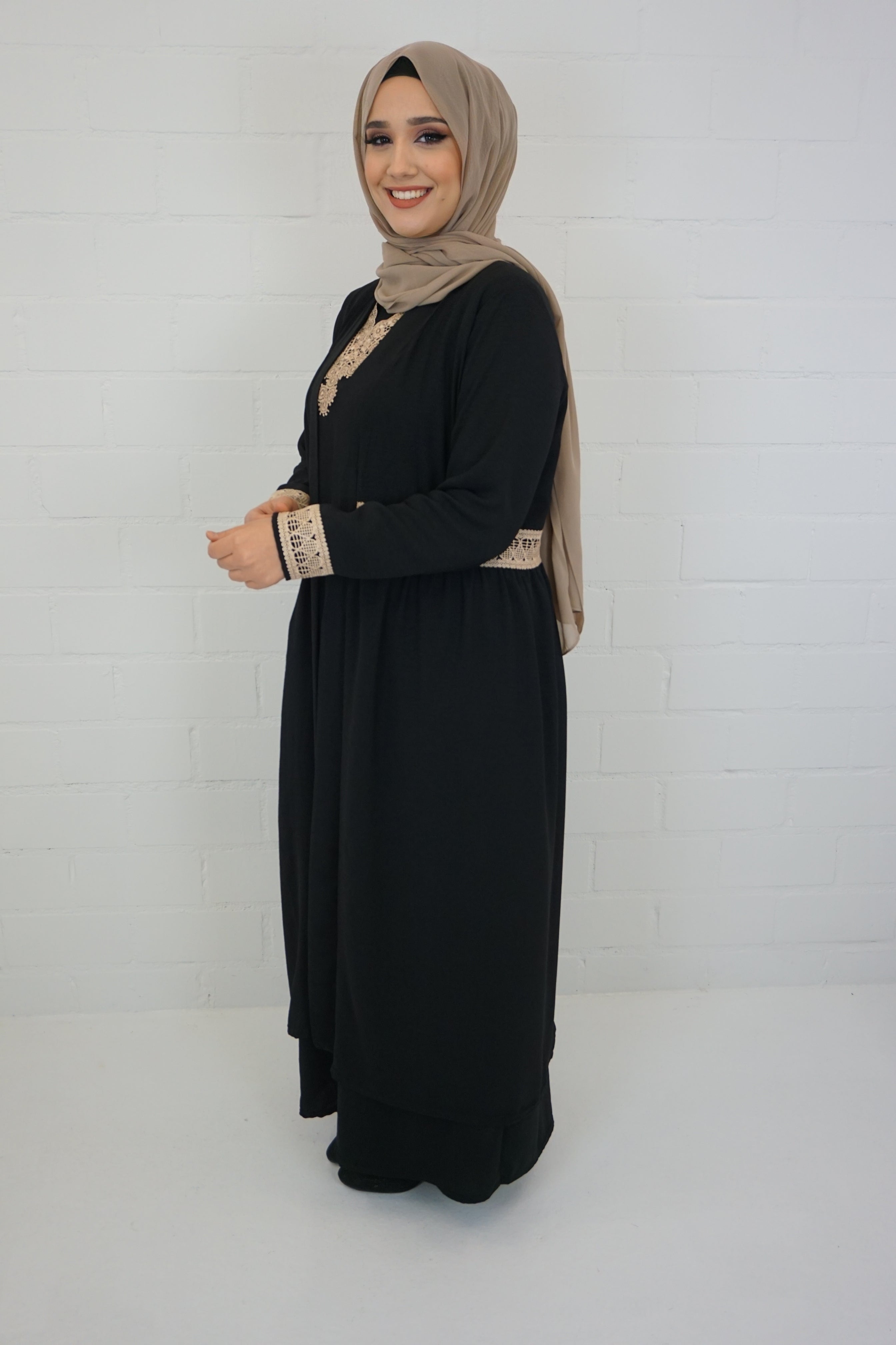 Abaya Anika Schwarz