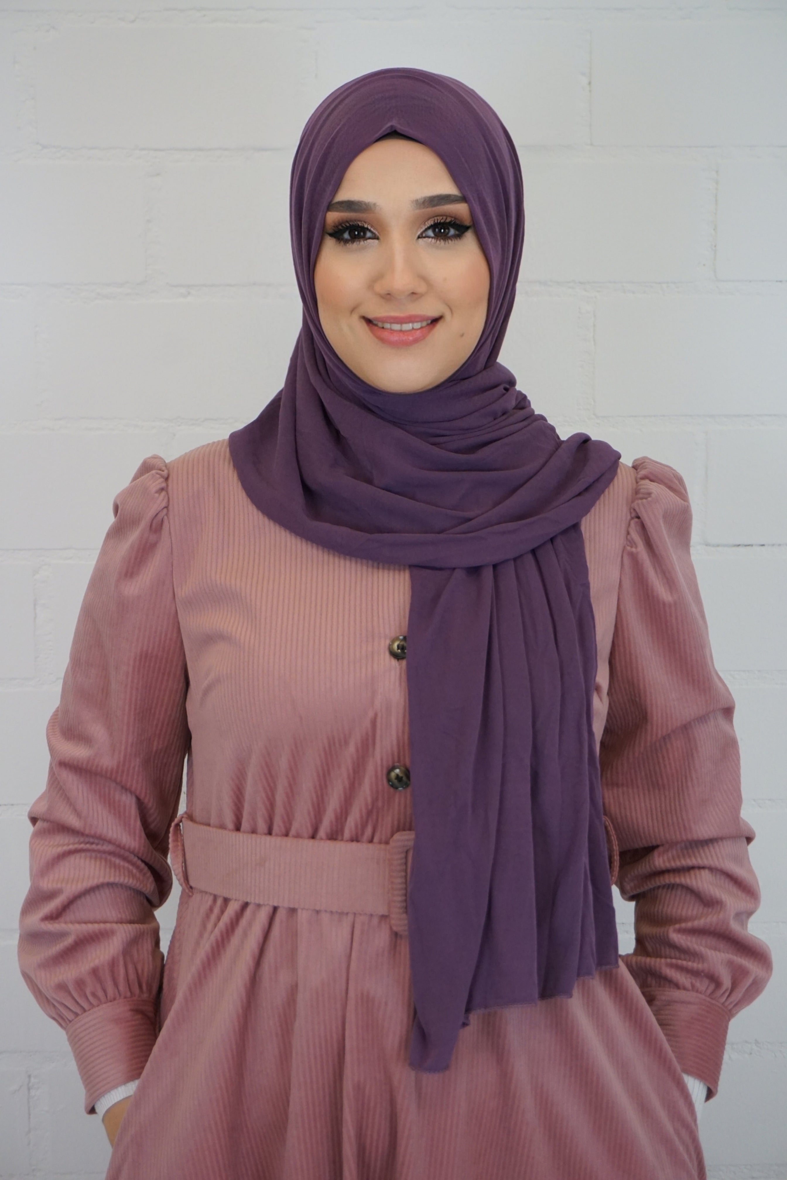Jersey Hijab Fiza Darkviolett