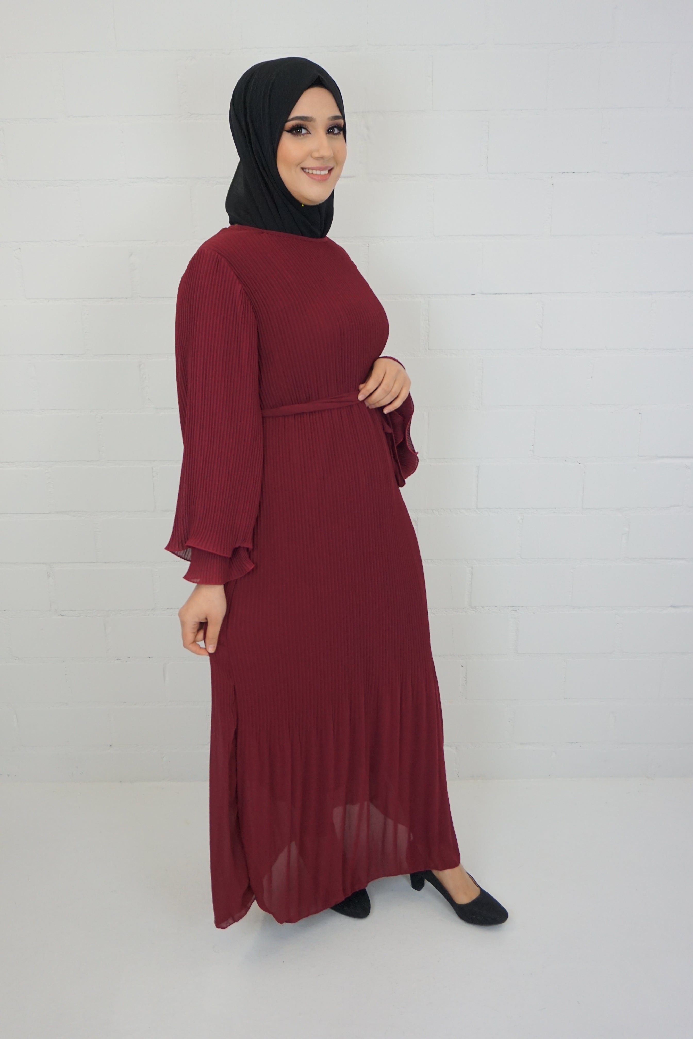 Kleid Maryam Weinrot