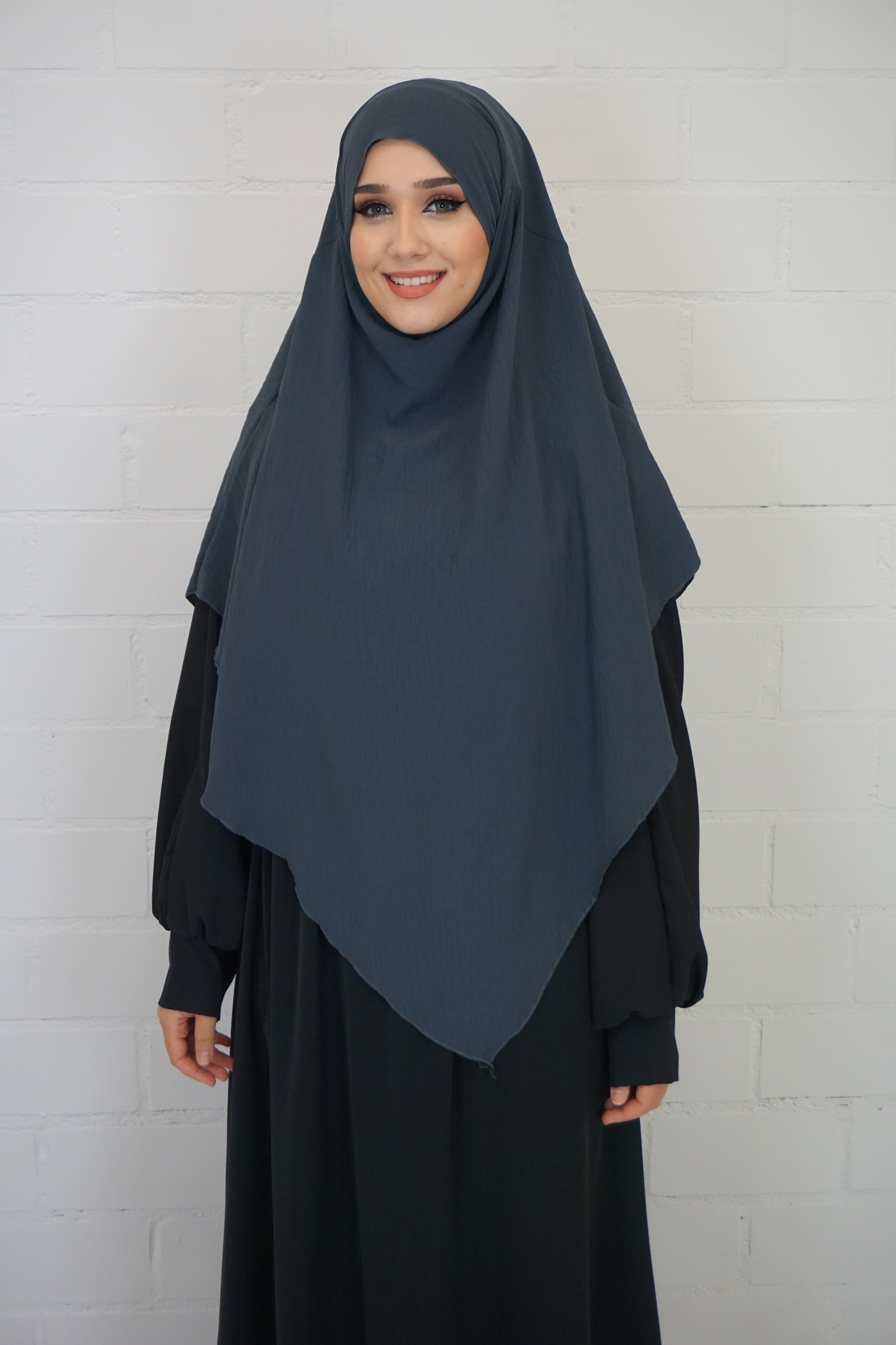 Jazz Khimar 1-lagig Dunkelgrau
