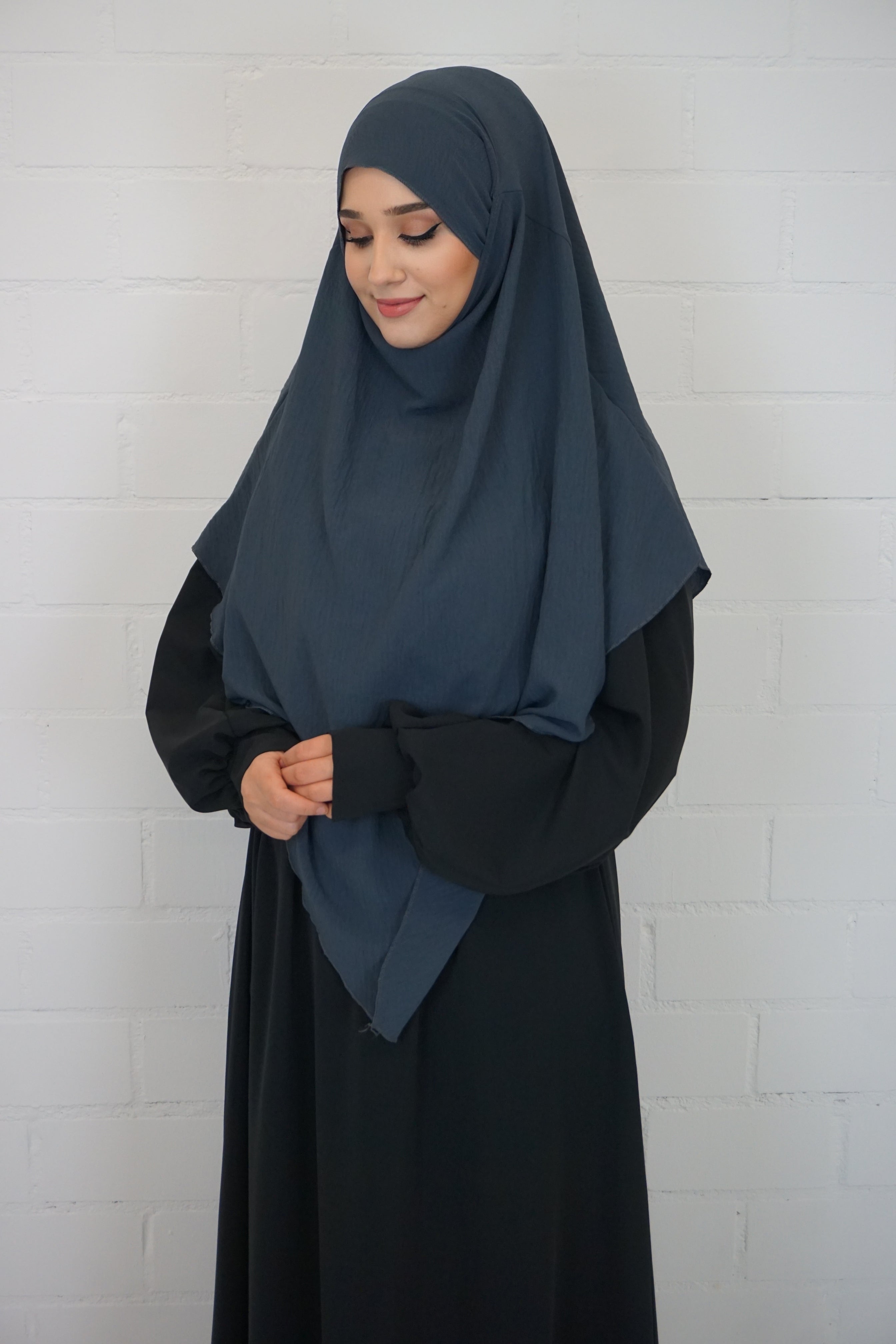 Jazz Khimar 1-lagig Dunkelgrau