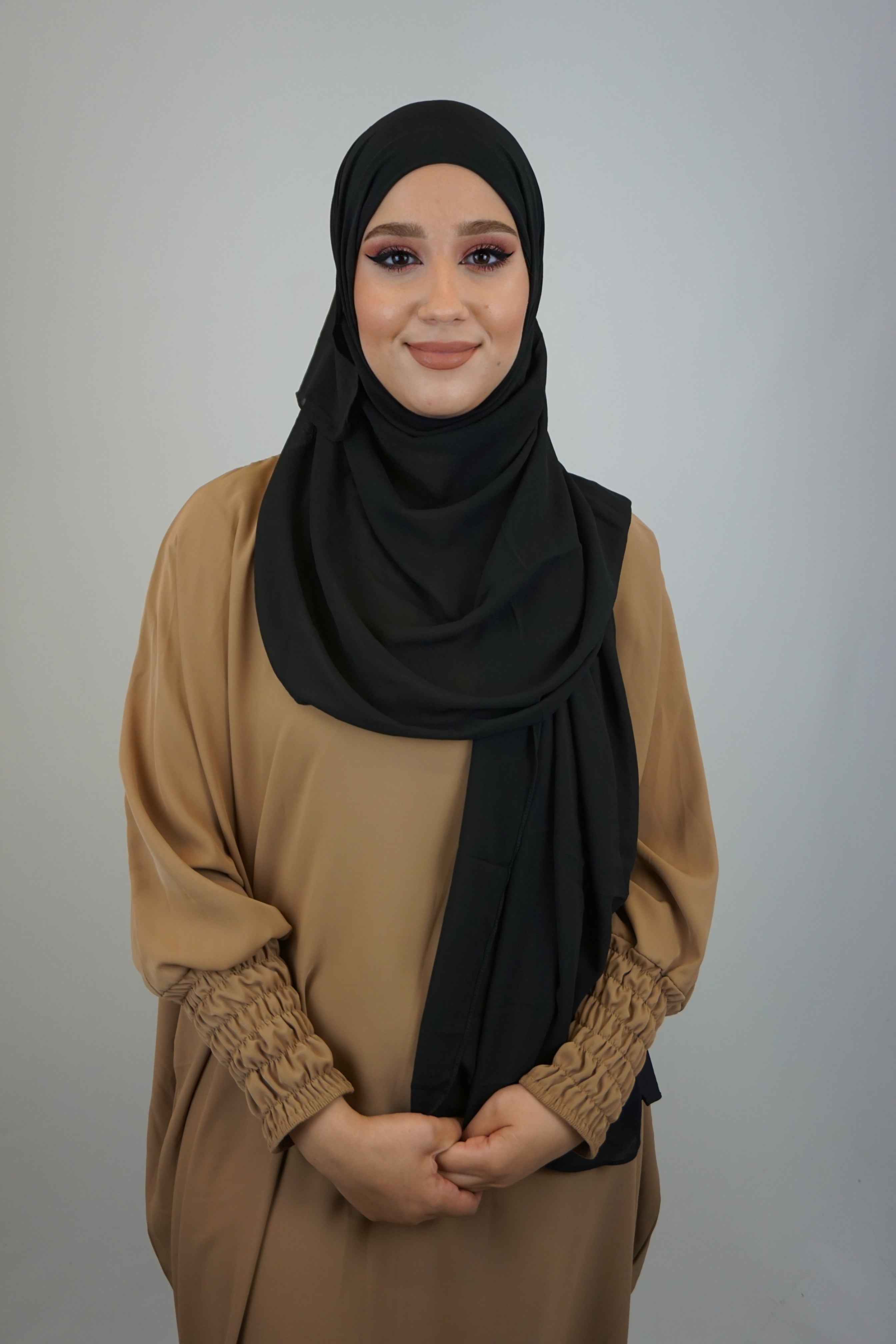 Chiffon FertigHijab Schwarz