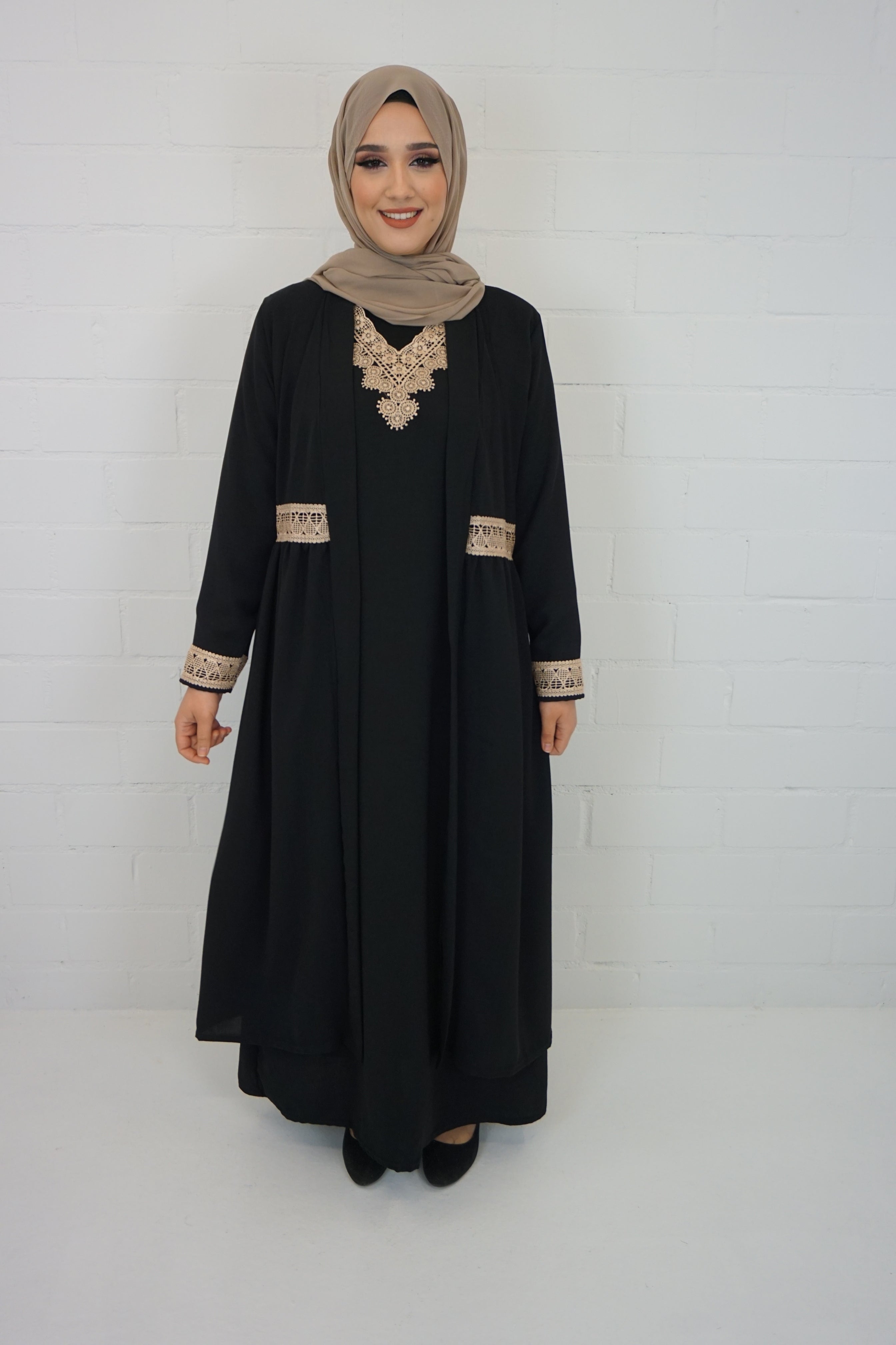 Abaya Anika Schwarz