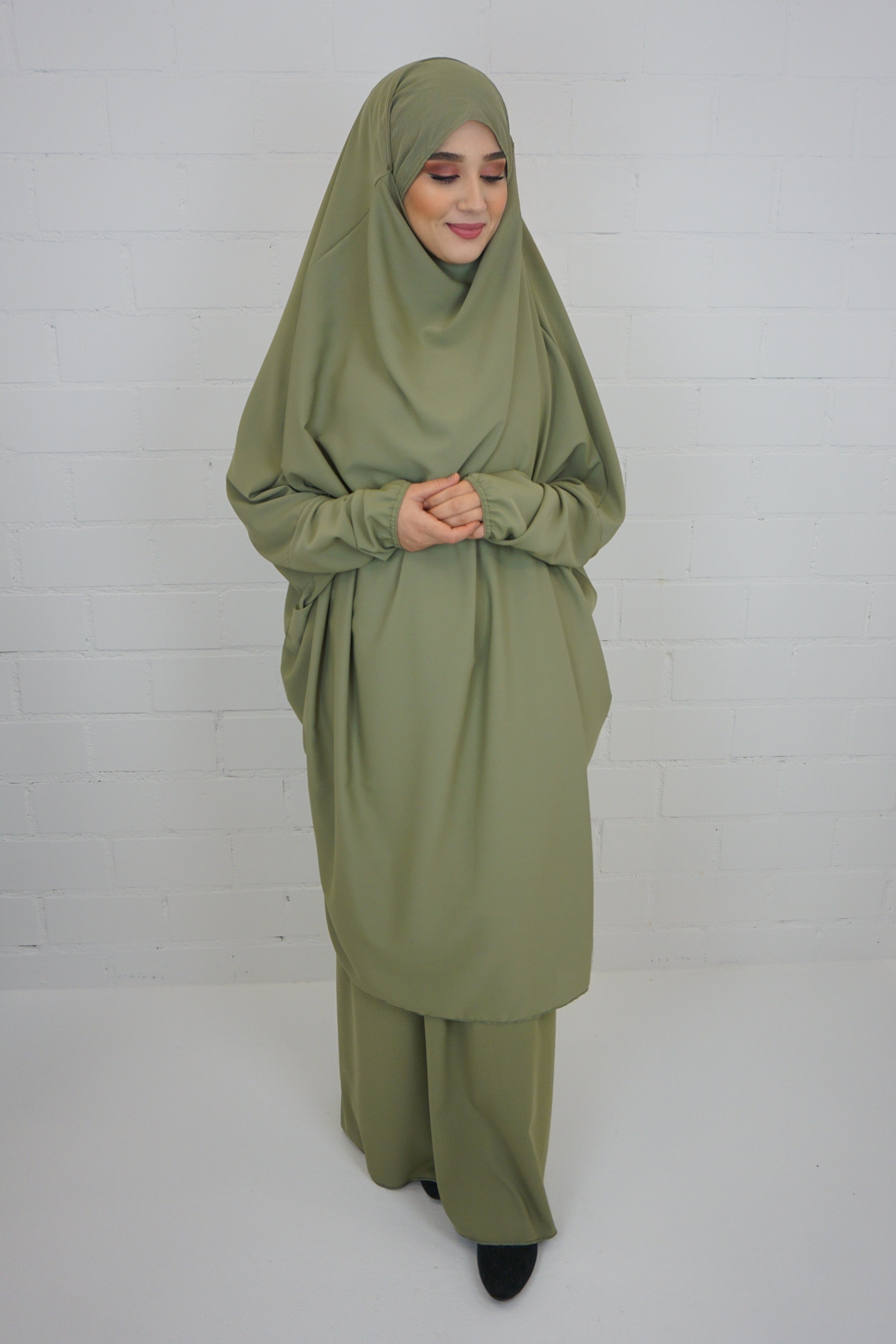 Jilbab Farheena Olivgrün