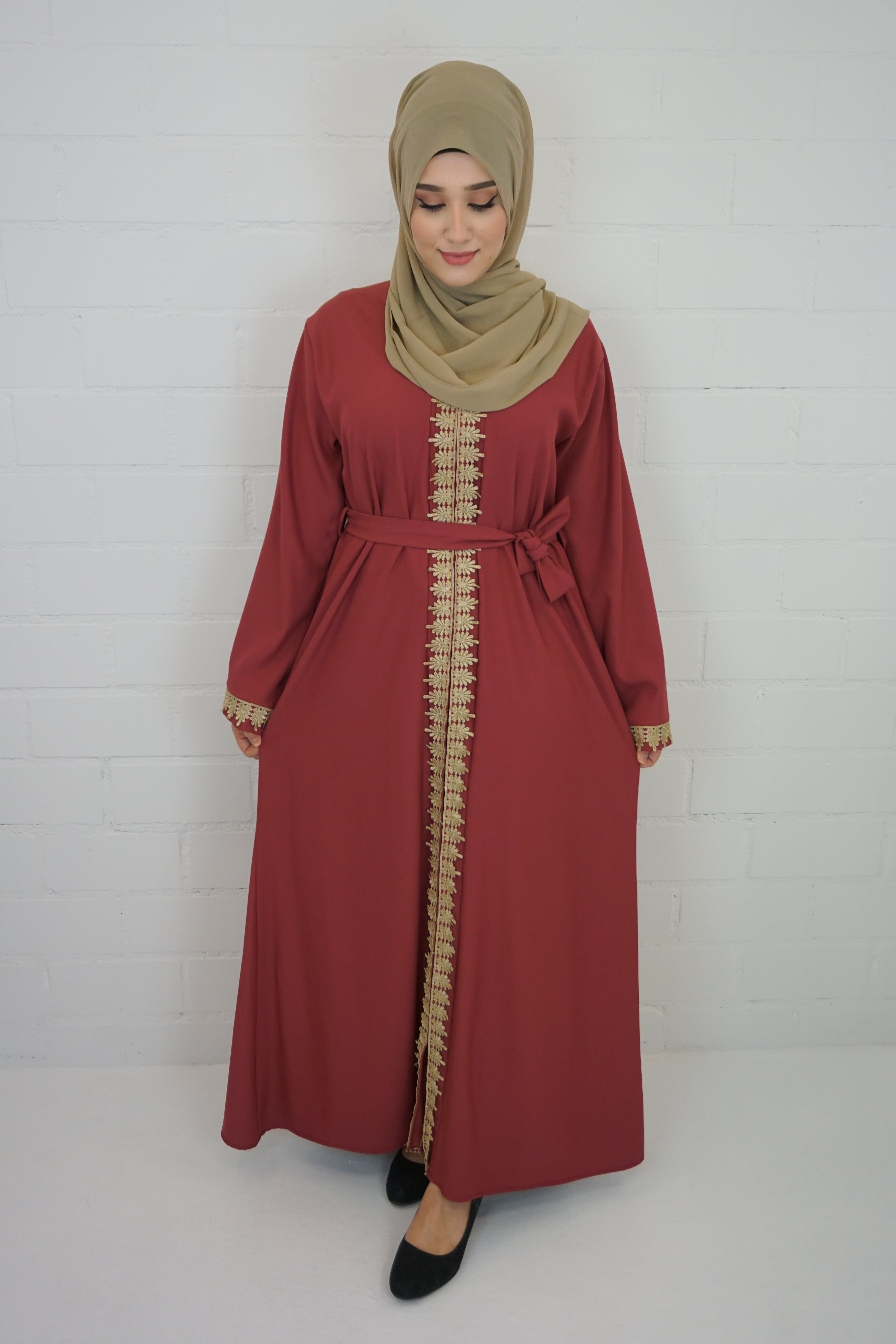 Abaya Faheema Darkblush