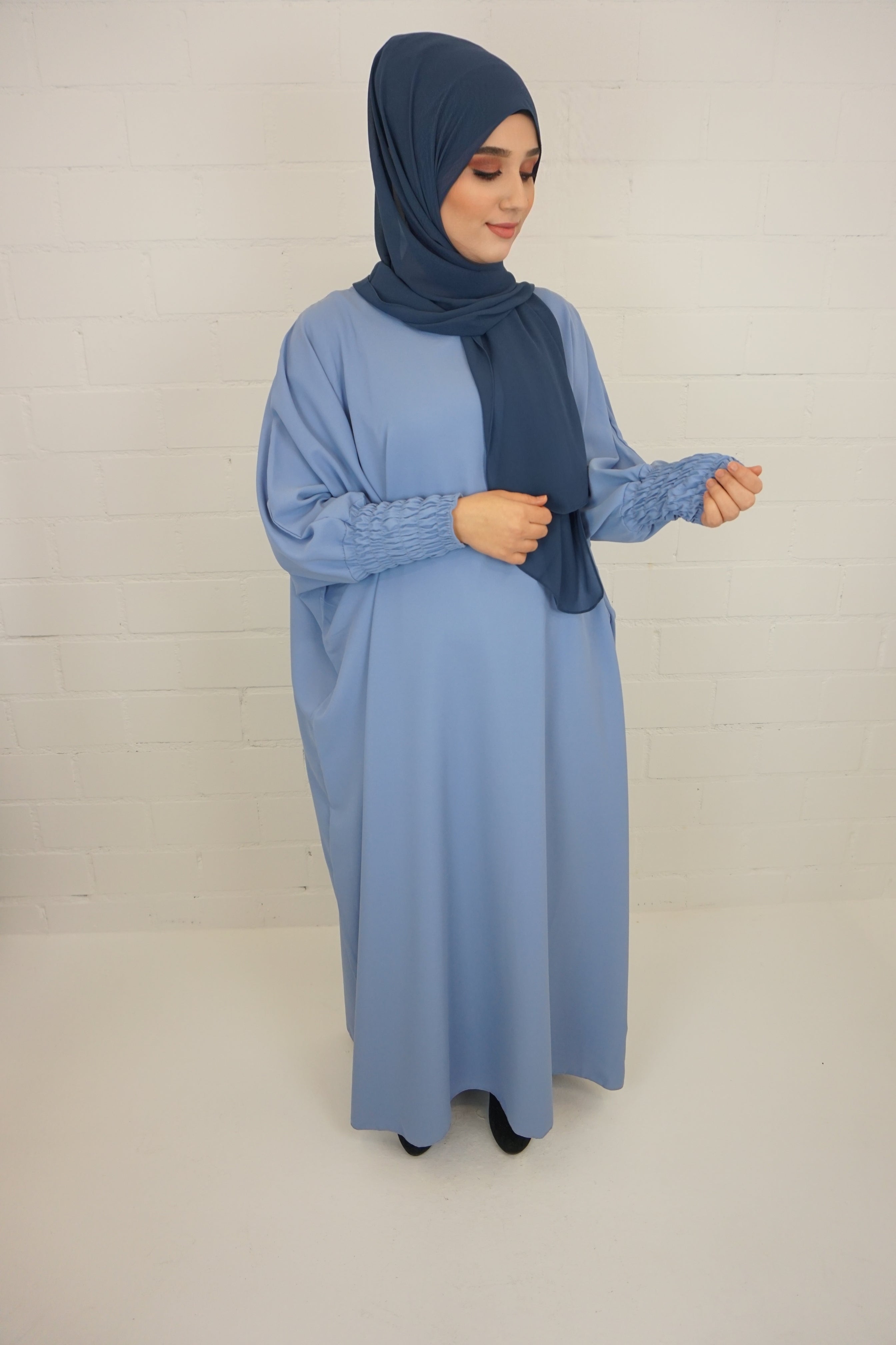 Jilbab Kleid Amaya Himmelblau