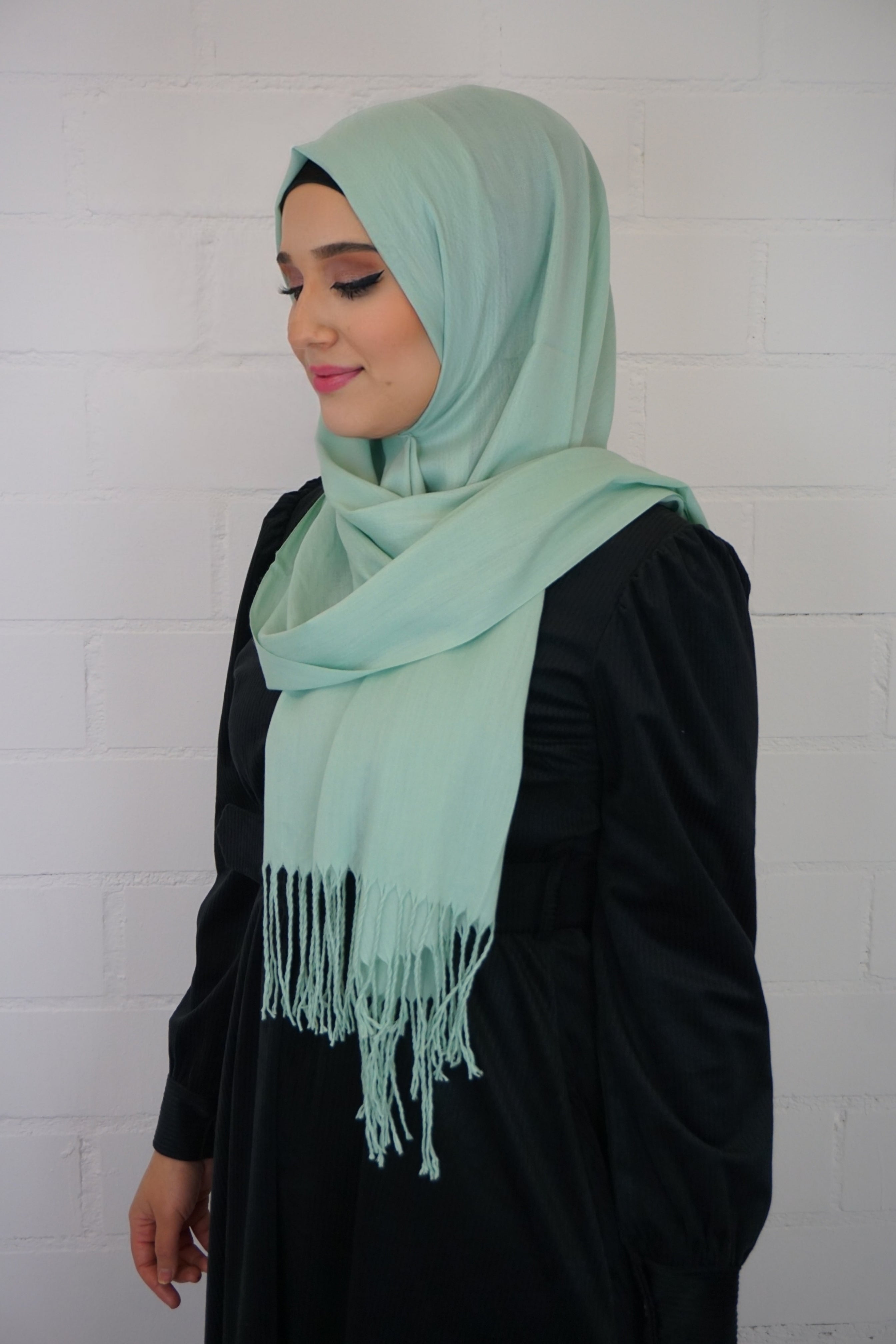 Baumwoll Hijab Almaz Pistazie