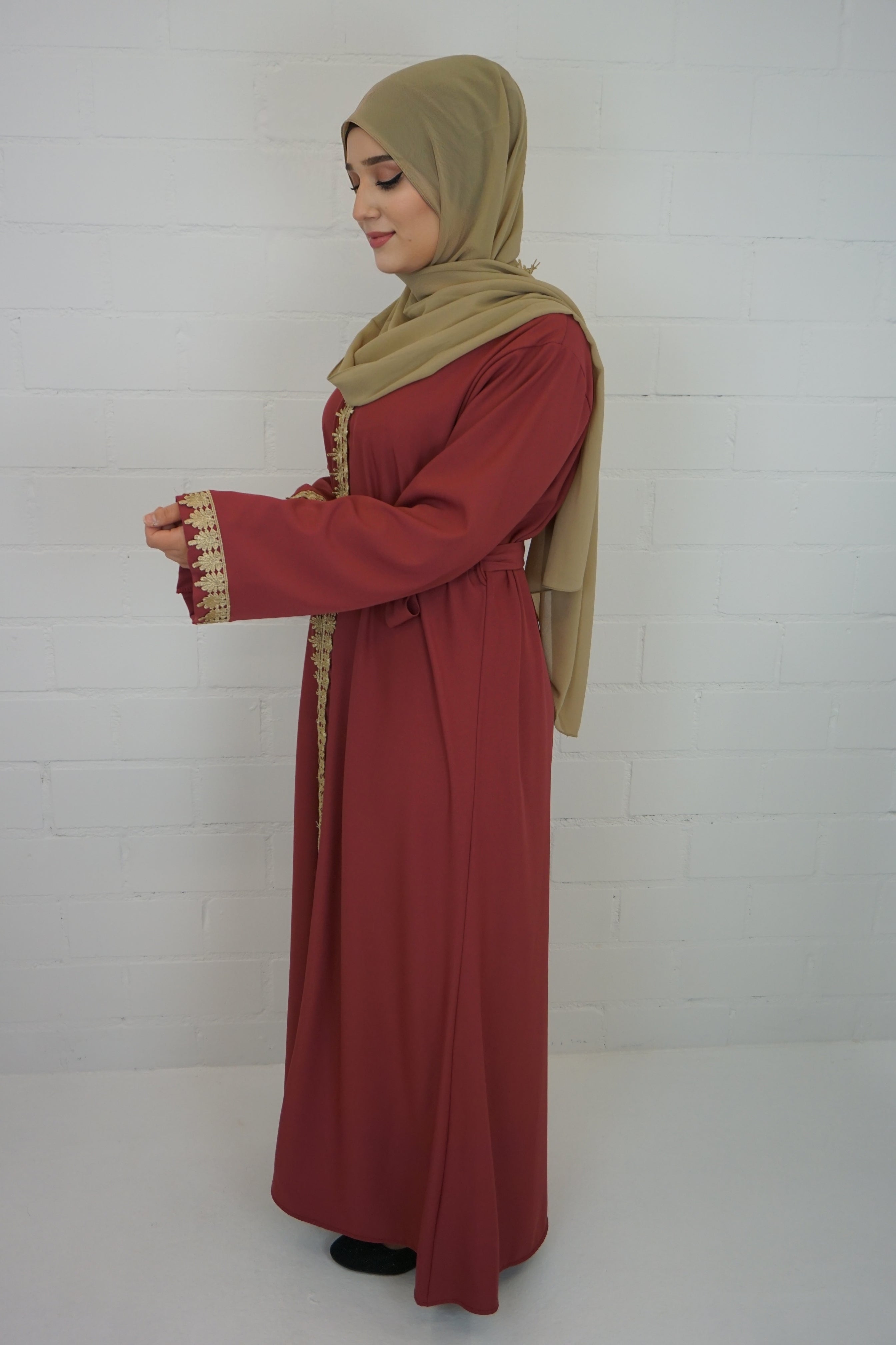 Abaya Faheema Darkblush