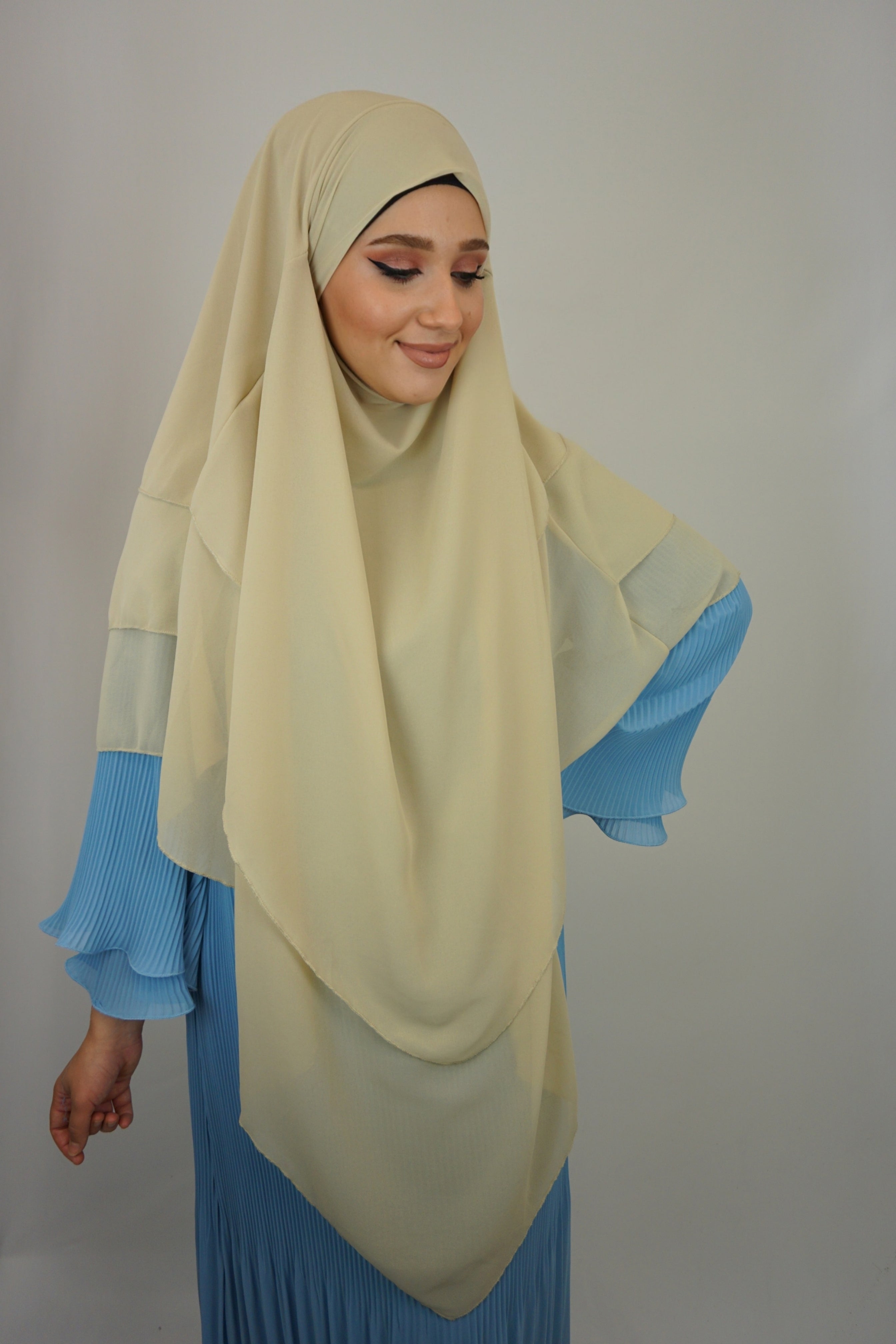 Khimar 3-lagig Elfenbein