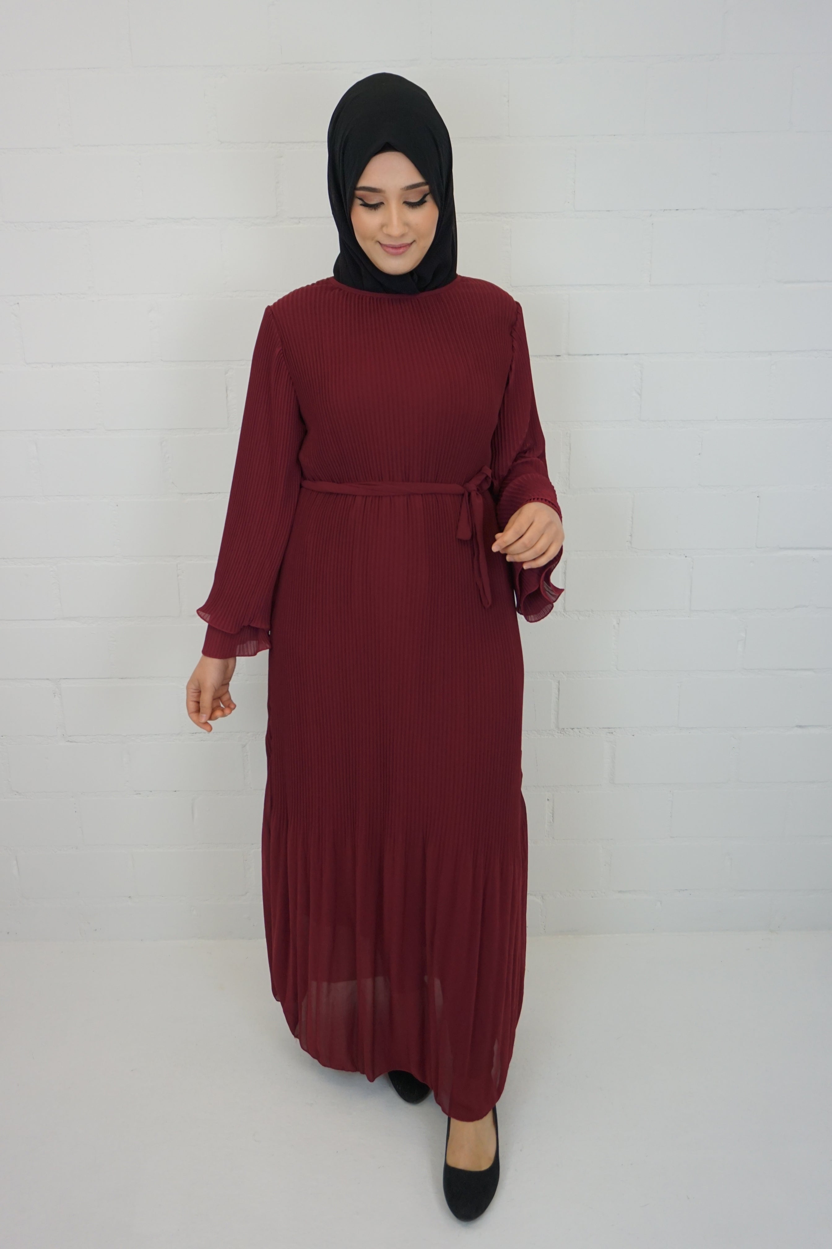 Kleid Maryam Weinrot