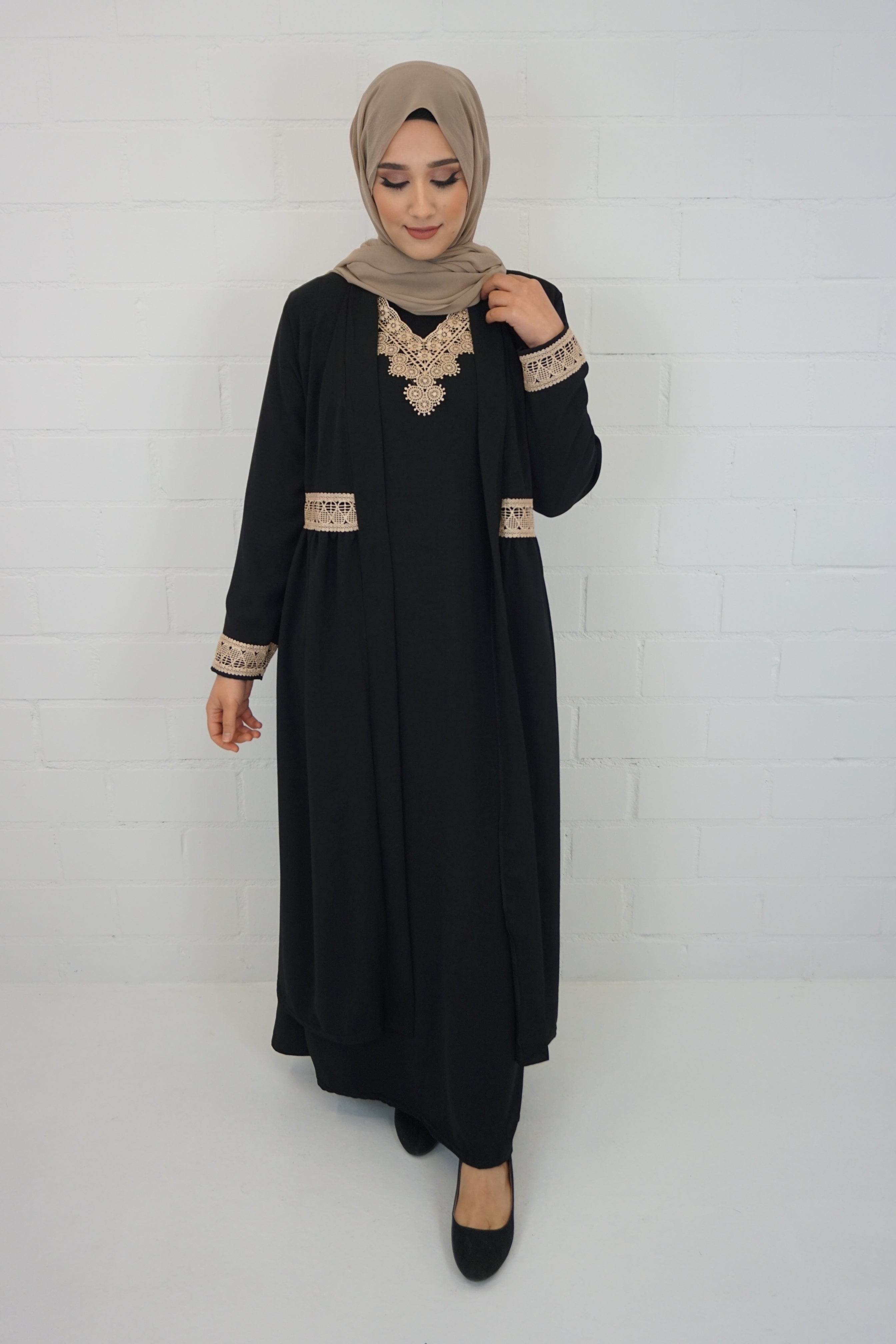 Abaya Anika Schwarz