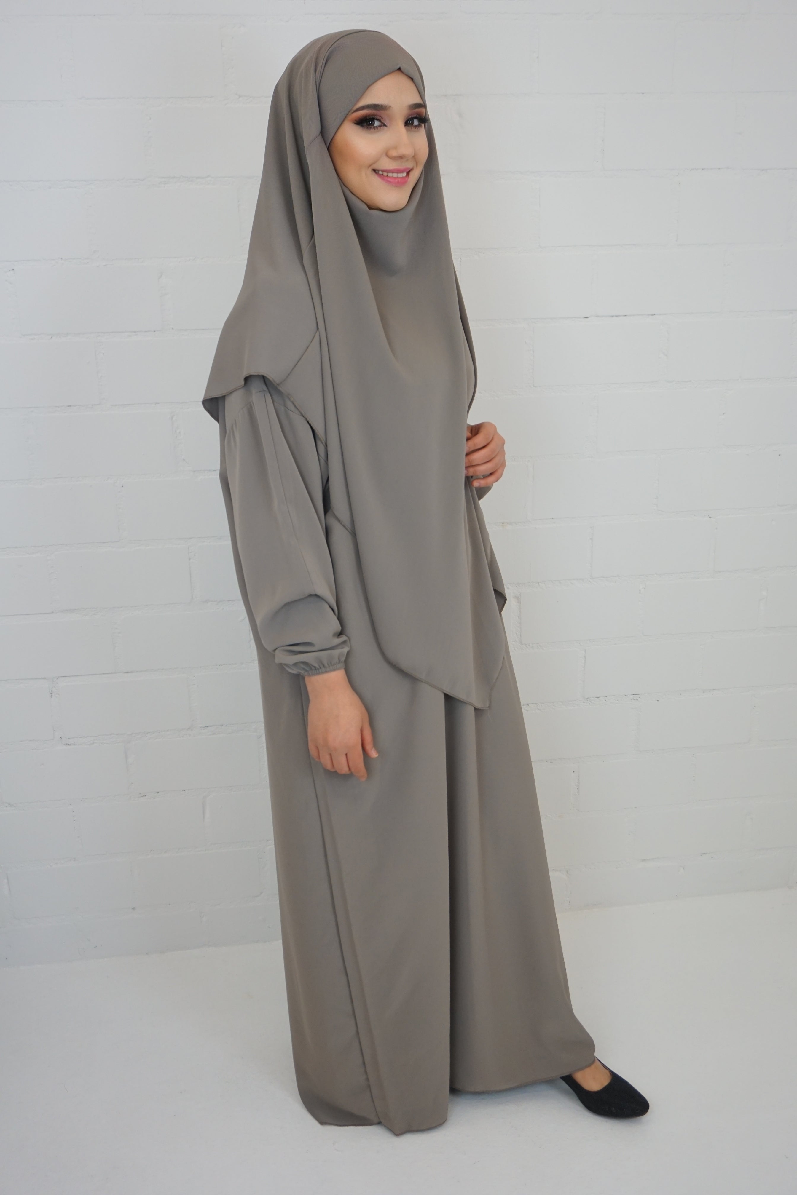 Khimar-Abaya Taupe