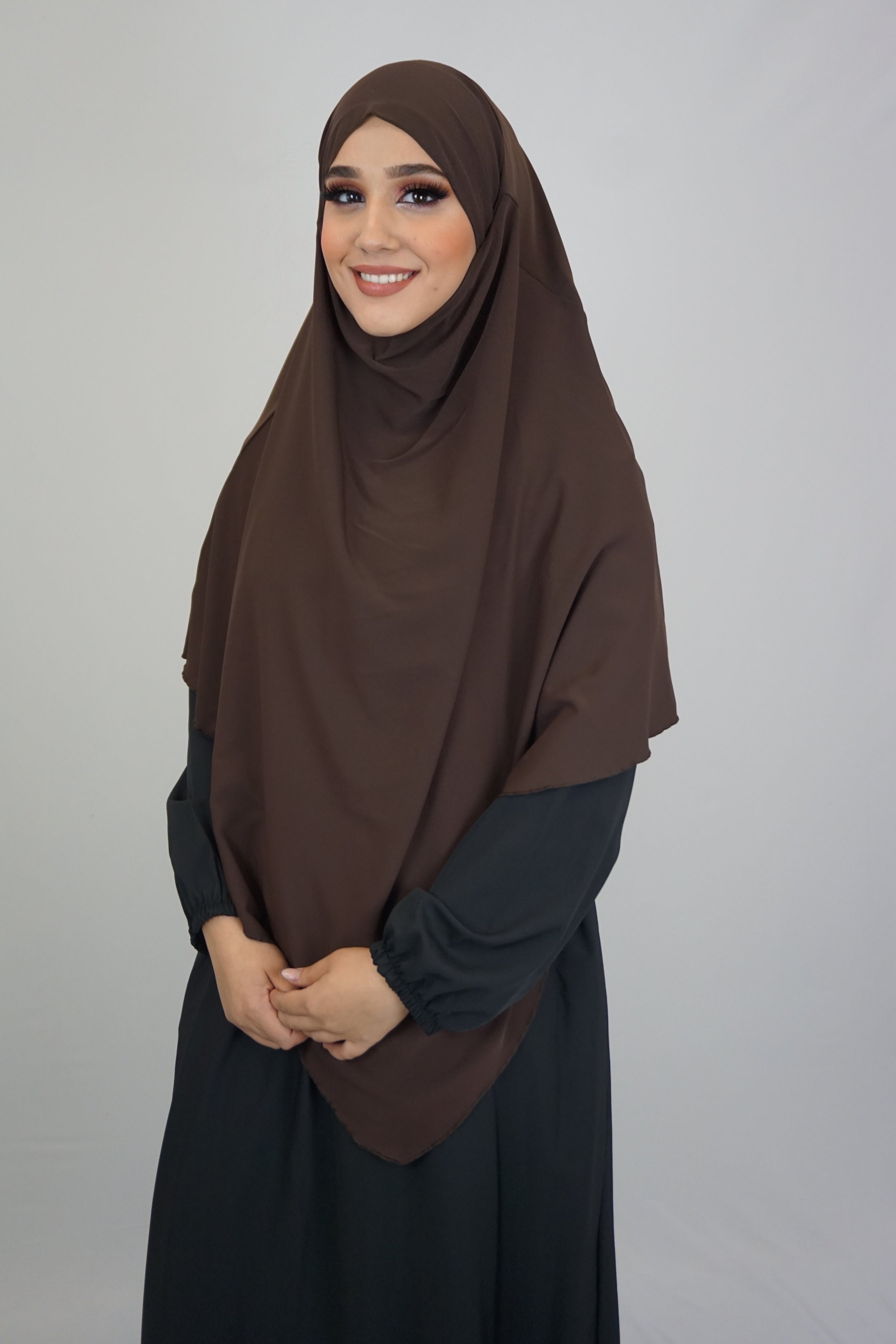 Medina Khimar 1-lagig Braun