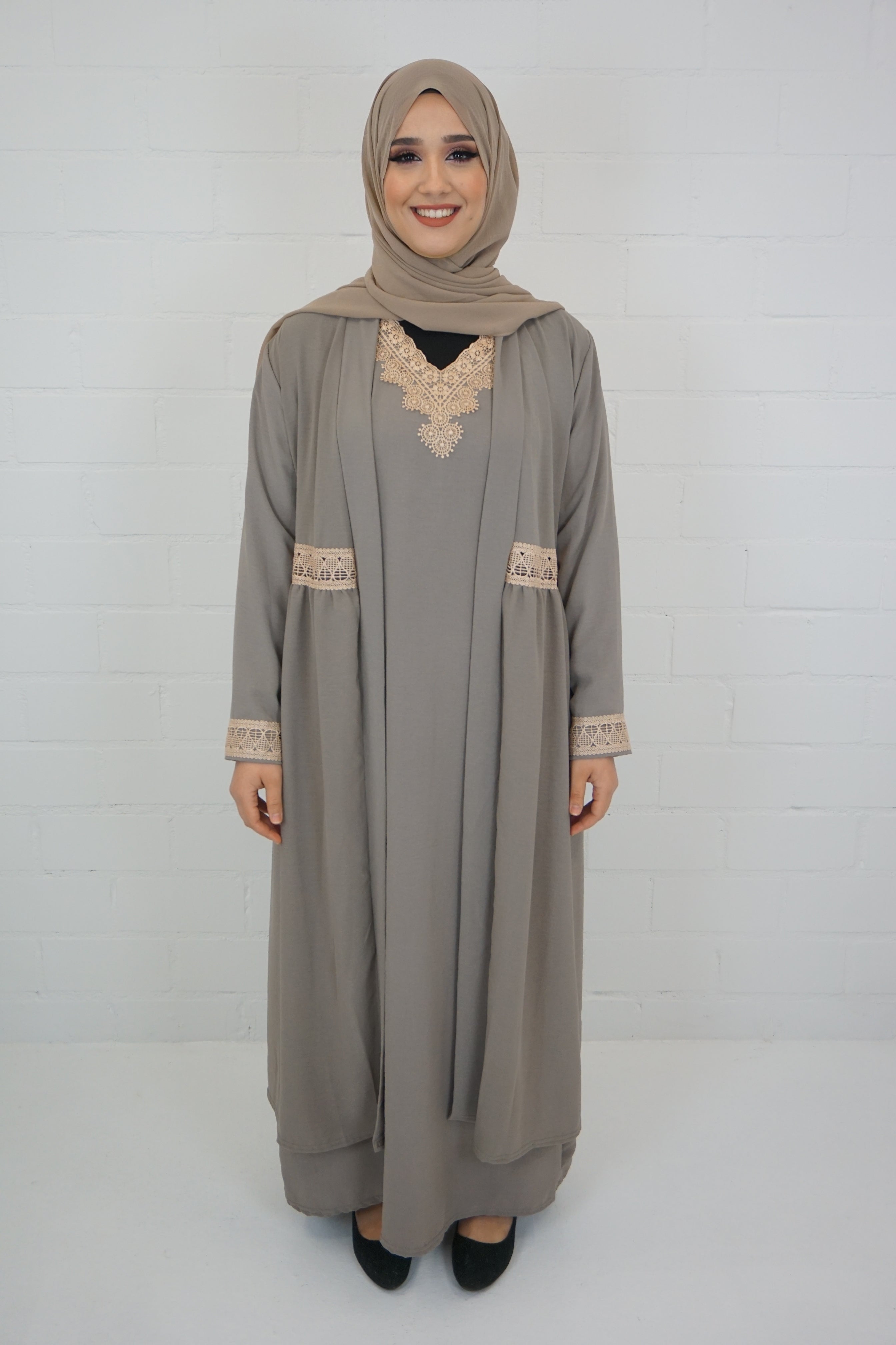 Abaya Anika Taupe