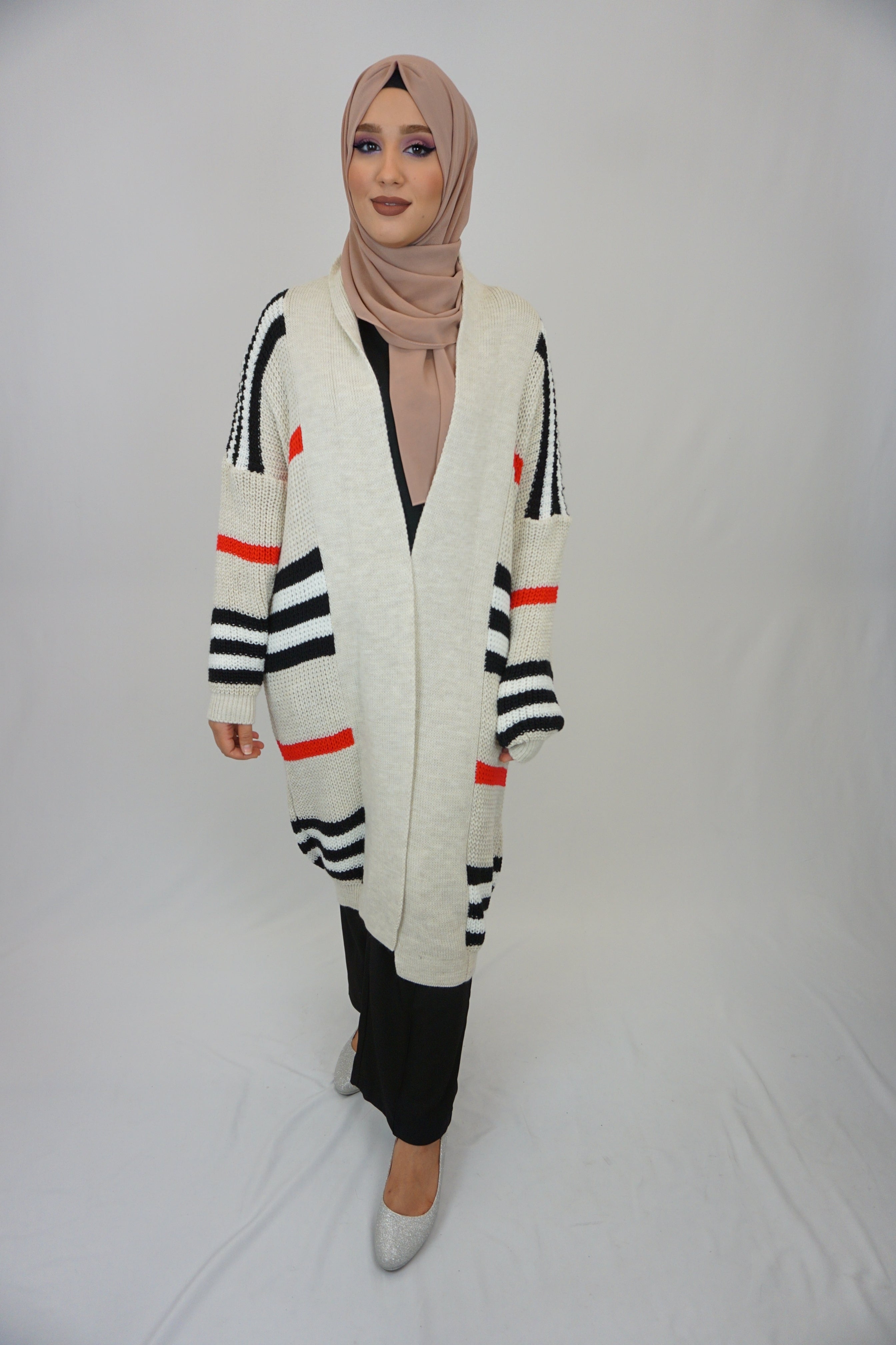 Maxi Cardigan Farzana Weiß