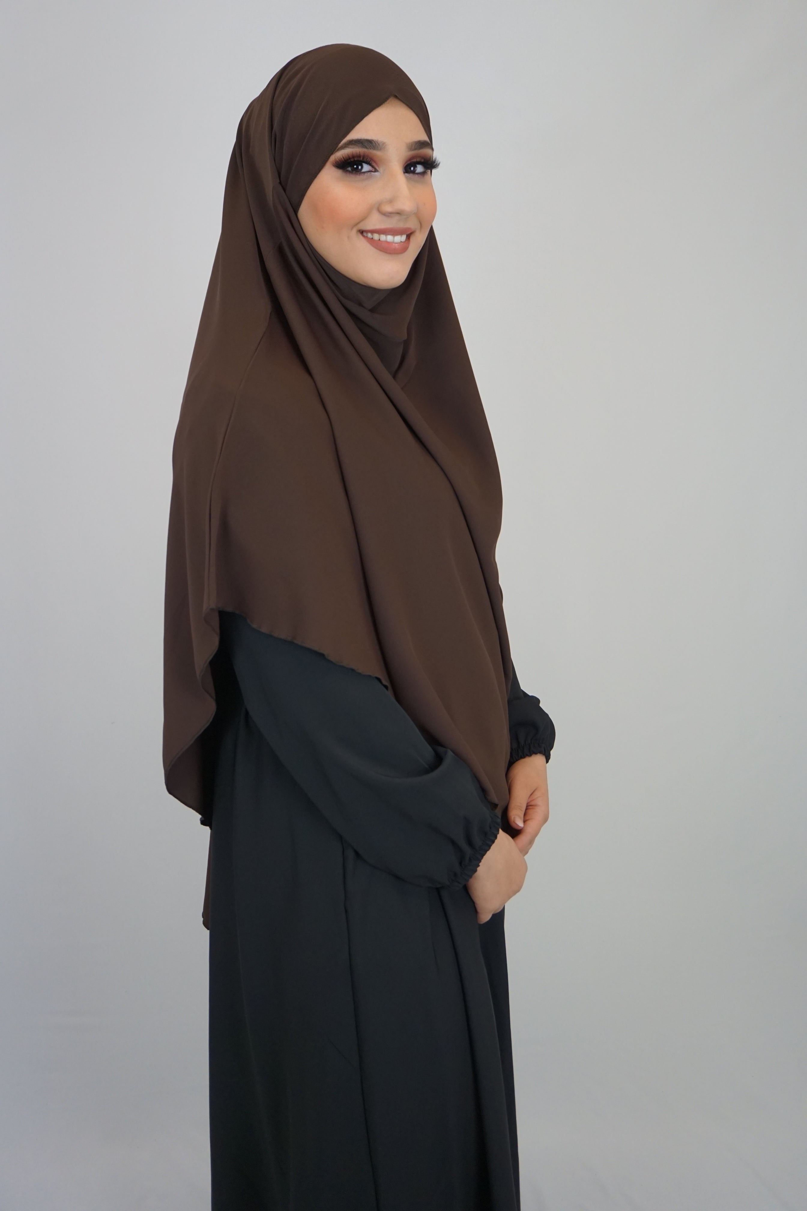 Medina Khimar 1-lagig Braun