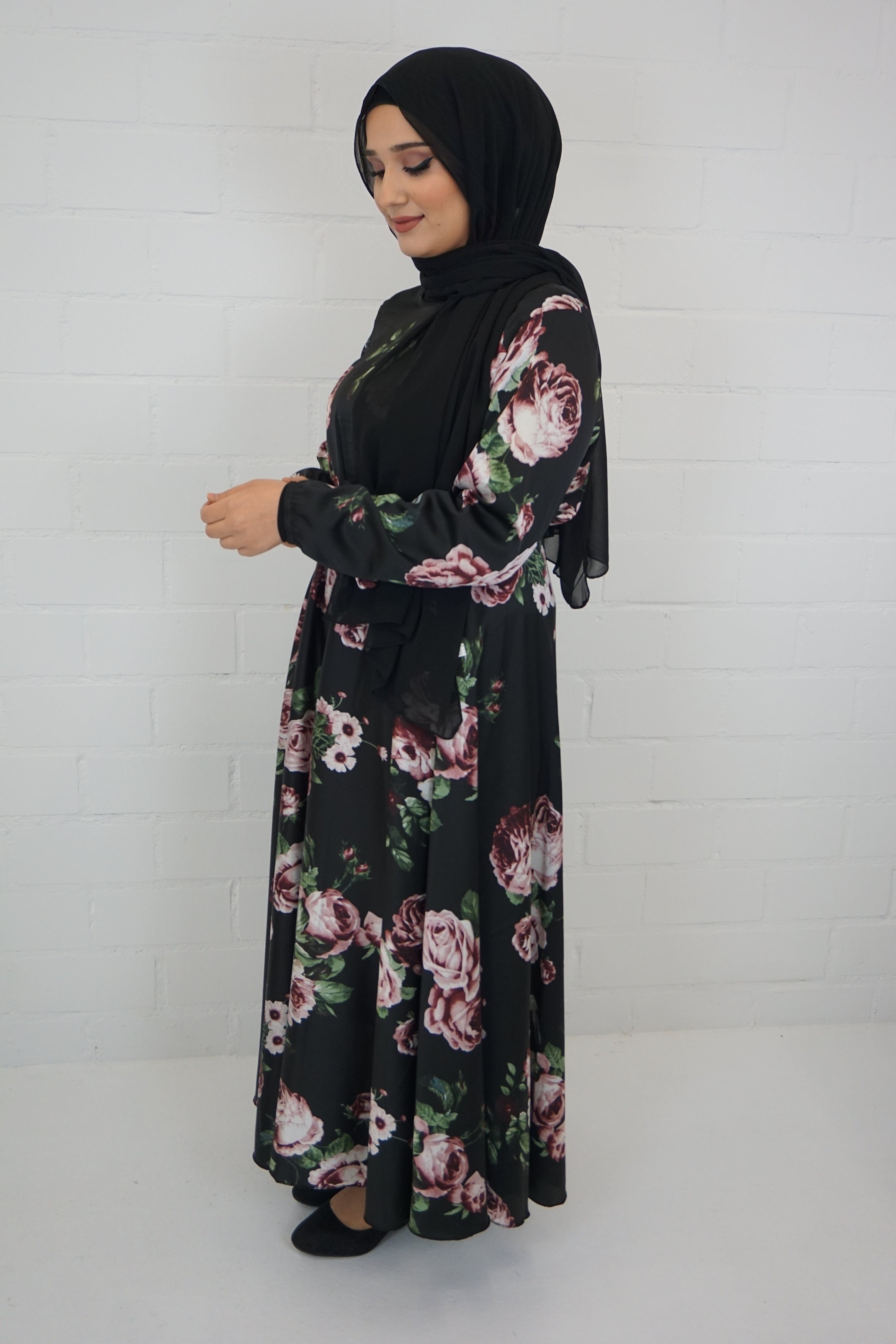 Abaya Qareema Schwarz