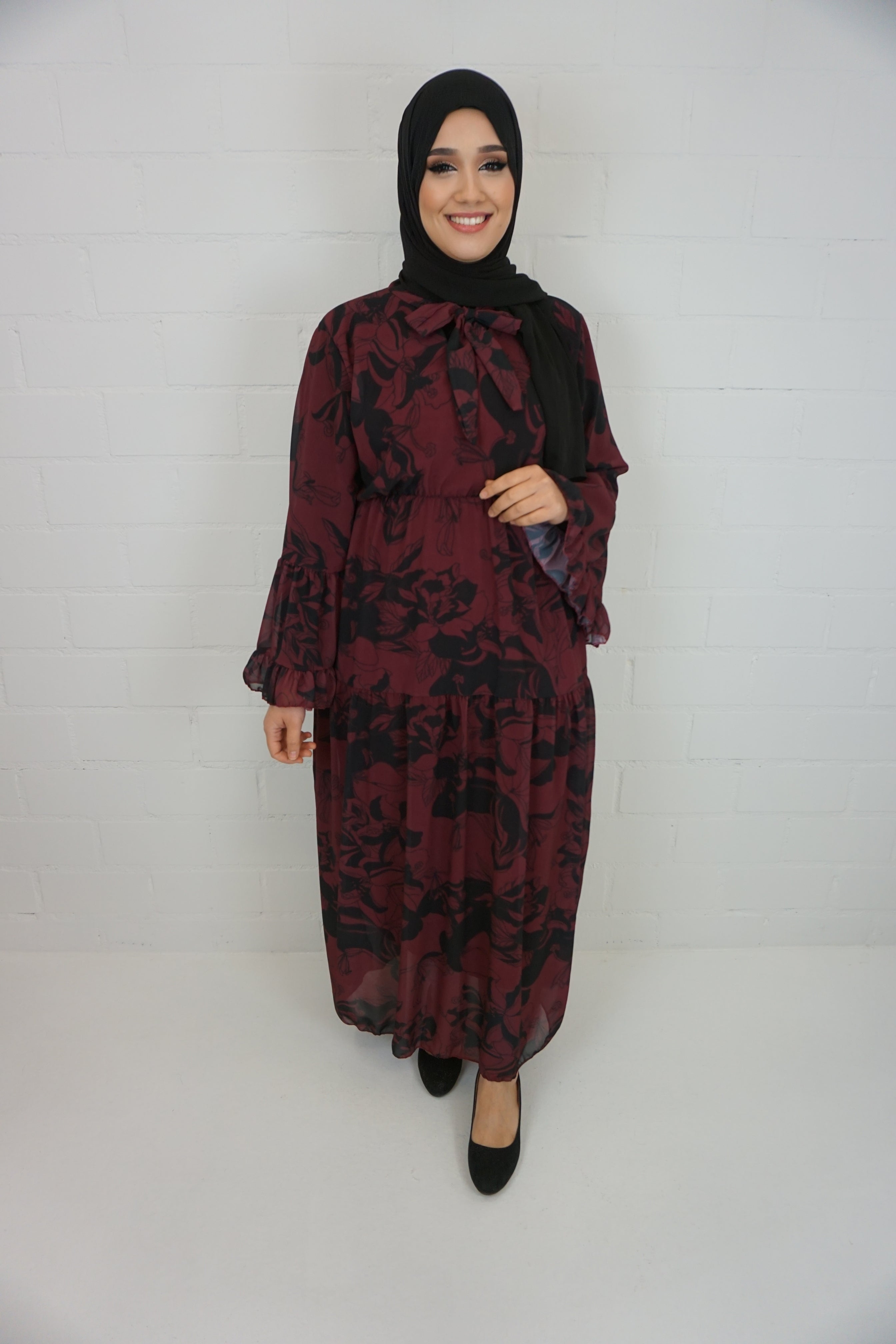 Kleid Esma Bordeaux