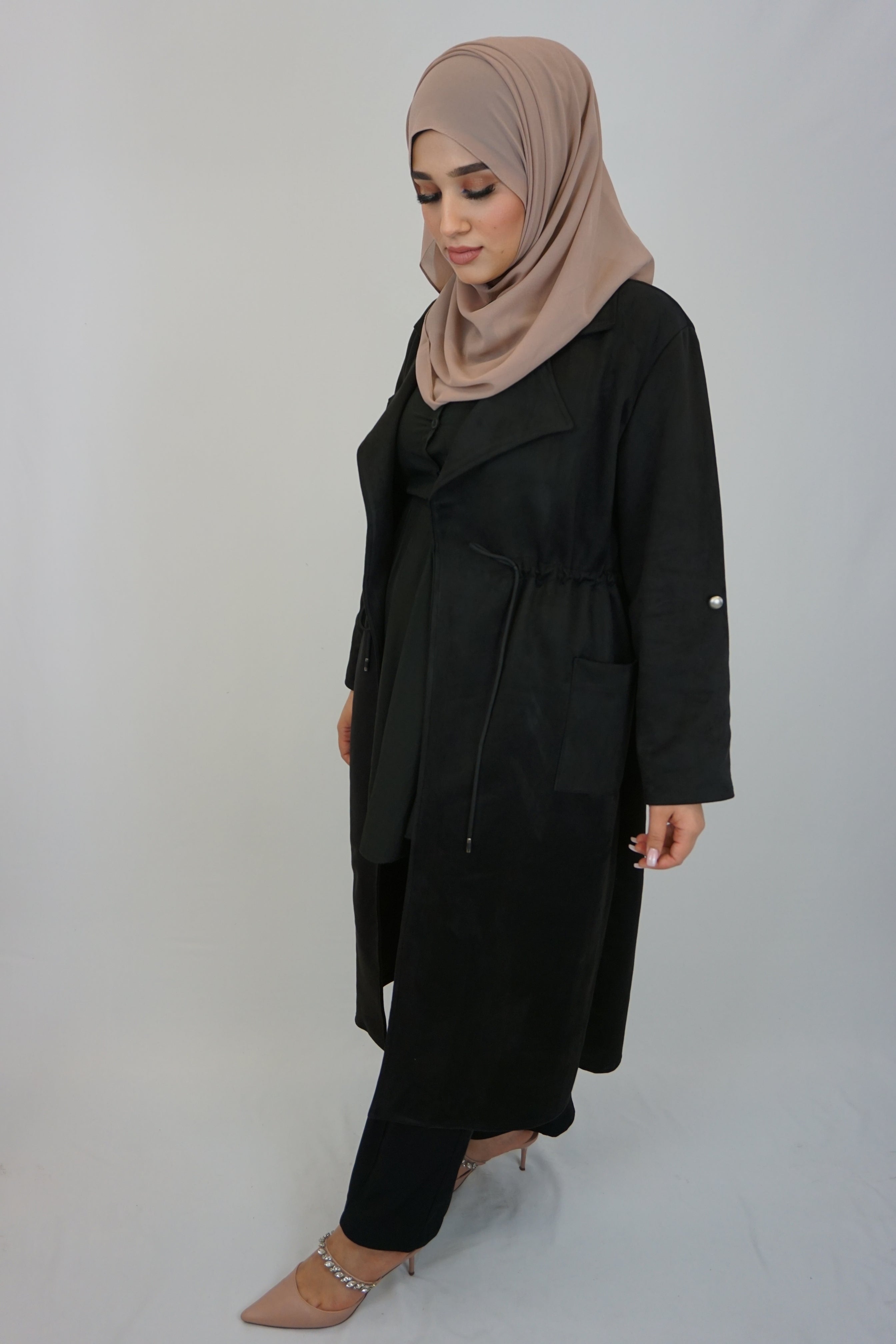Maxi Cardigan Amla Schwarz