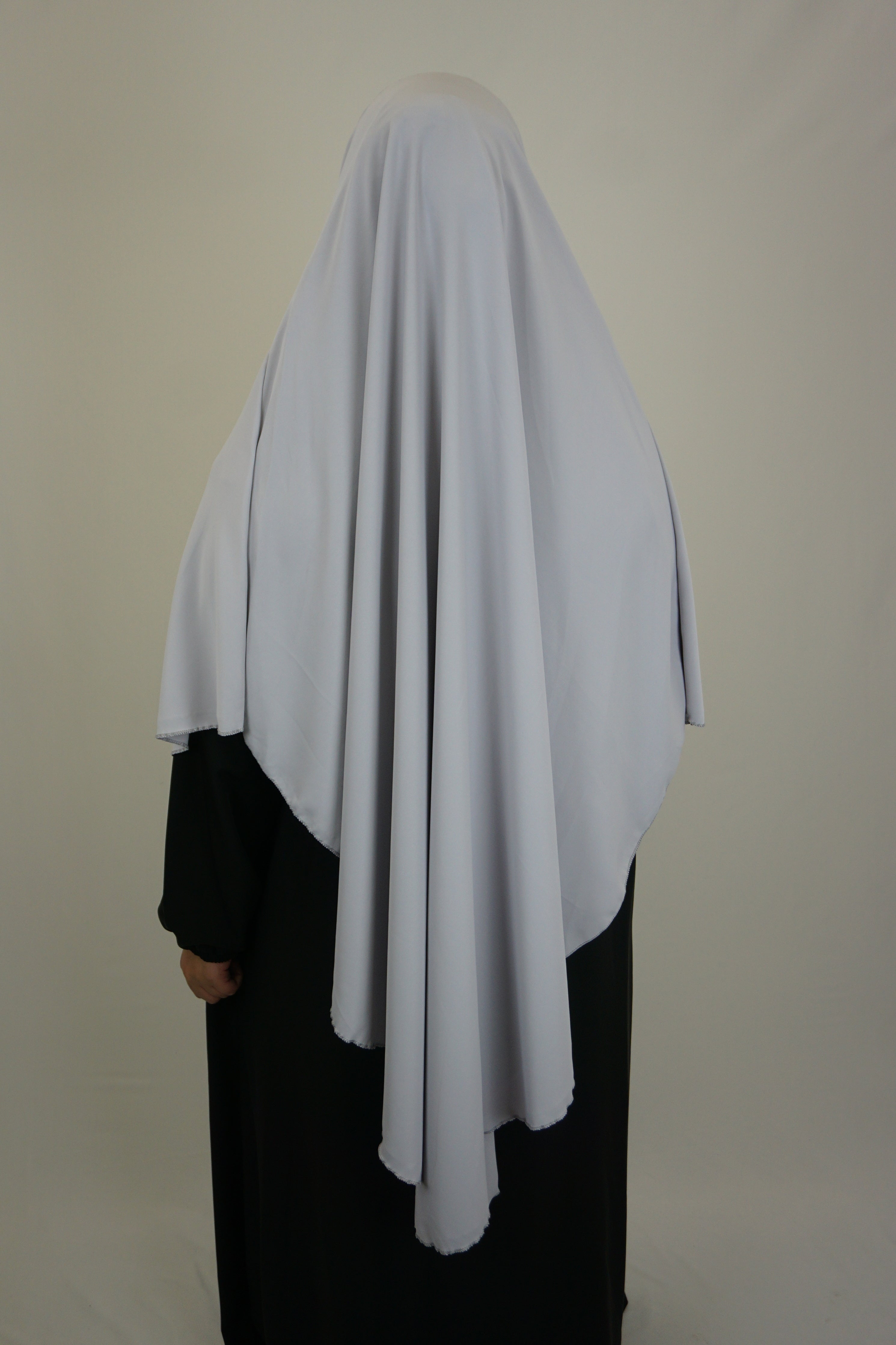 Medina Khimar 1-lagig Silbergrau